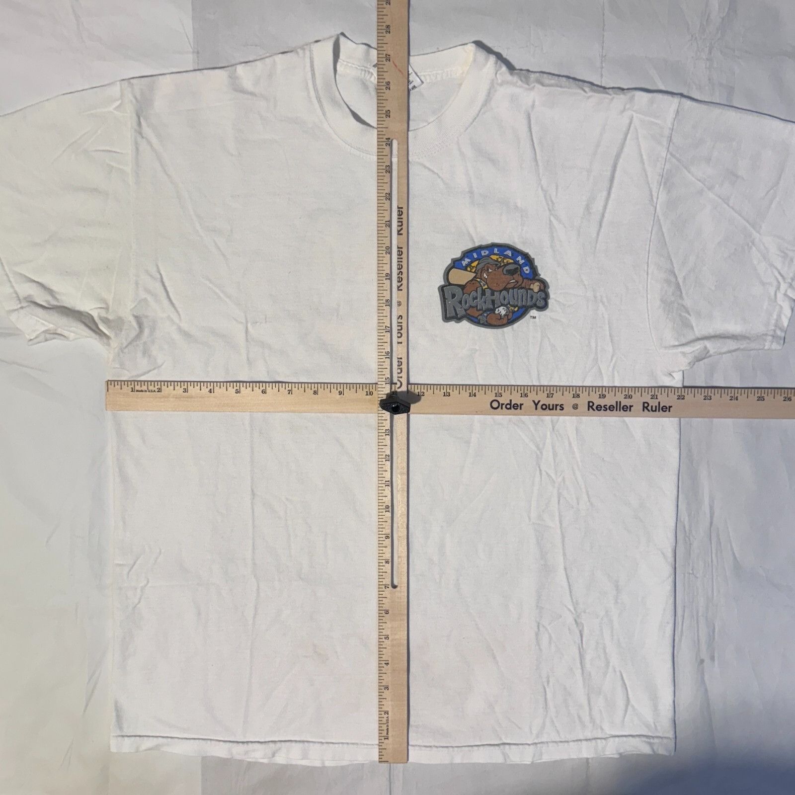 Jerzees The Midland RockHounds Minor League Baseball Team White Y2K Size US XL / EU 56 / 4 - 5 Thumbnail