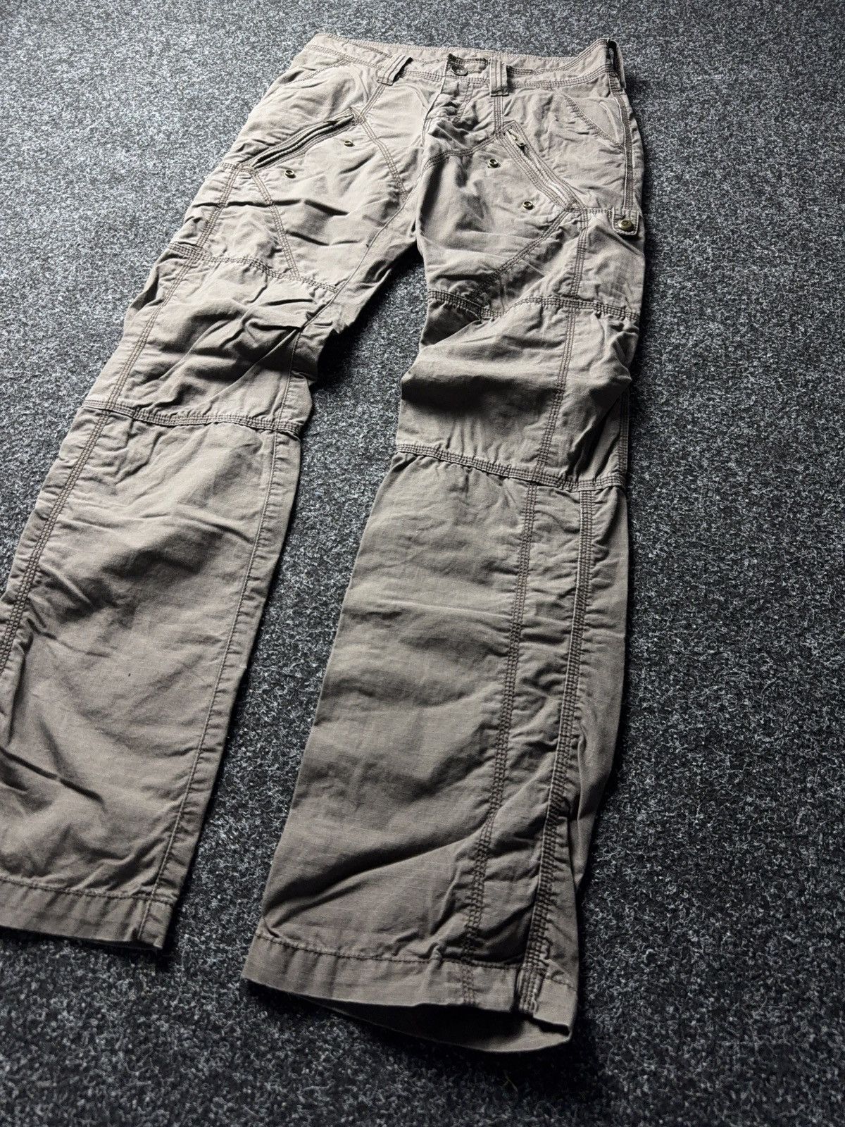 Japanese Brand Japanese 00s Y2K Women’s Aviator Cargo Pants Multi Pocket Size 28" / US 6 / IT 42 - 3 Thumbnail