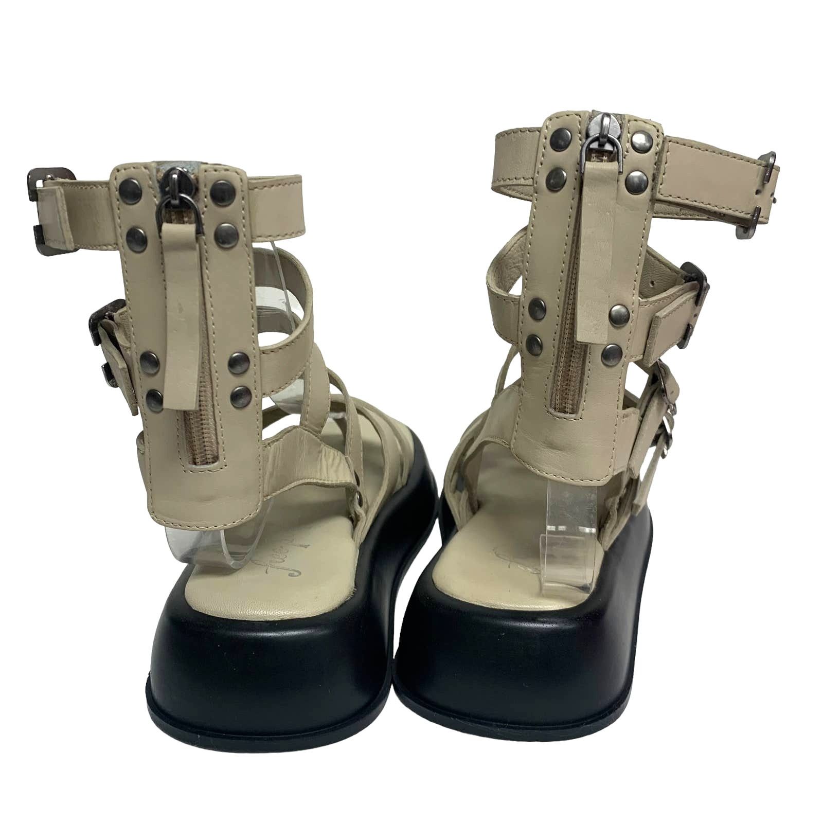 Free People Free People Womens Size 6 Jojo Tan Leather Gladiator Sandals Size US 6 / IT 36 - 5 Thumbnail