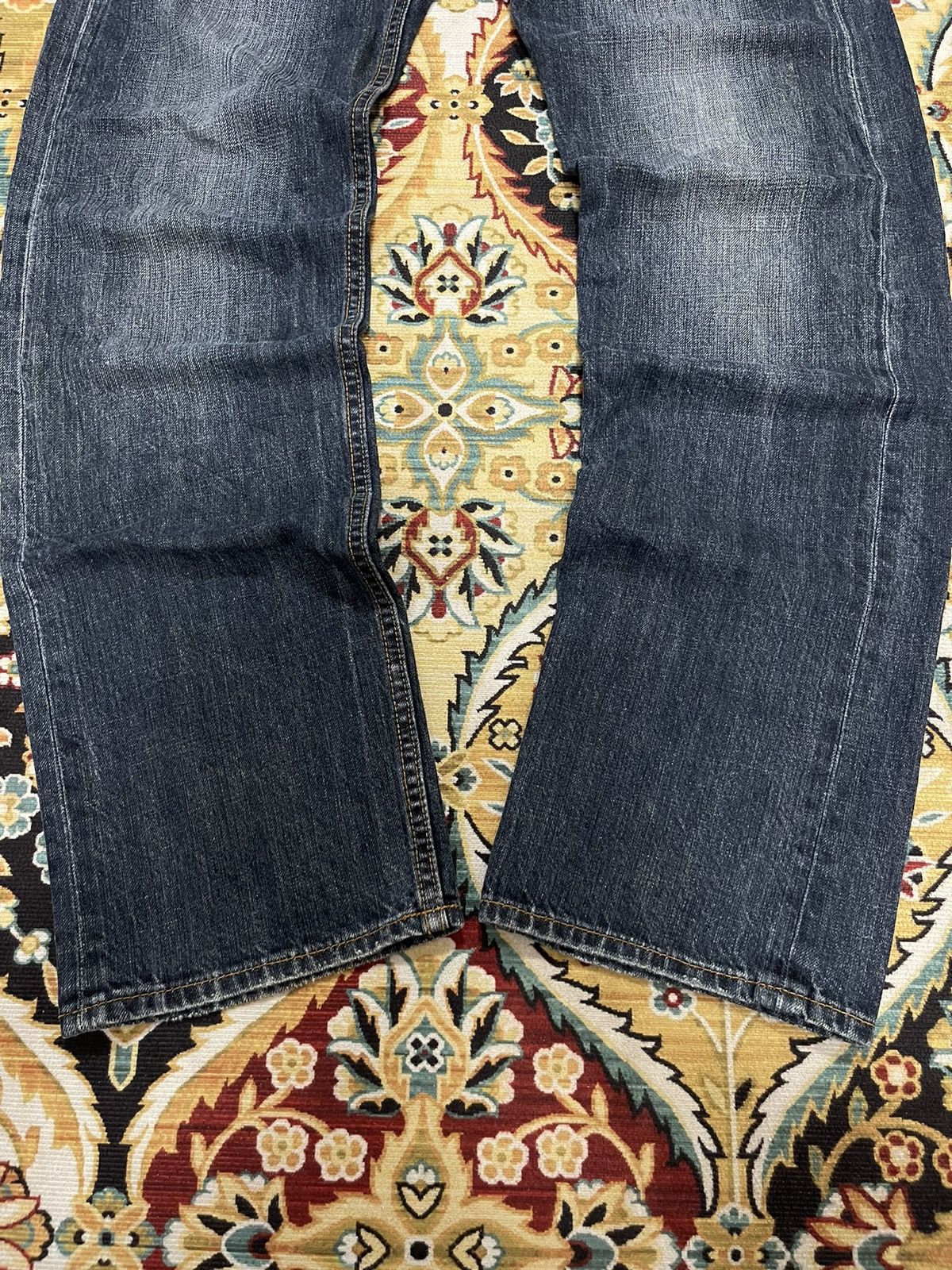 Japanese Brand Japanese Koi Style Sukajan Distressed Denim Jeans Size US 30 / EU 46 - 10 Thumbnail