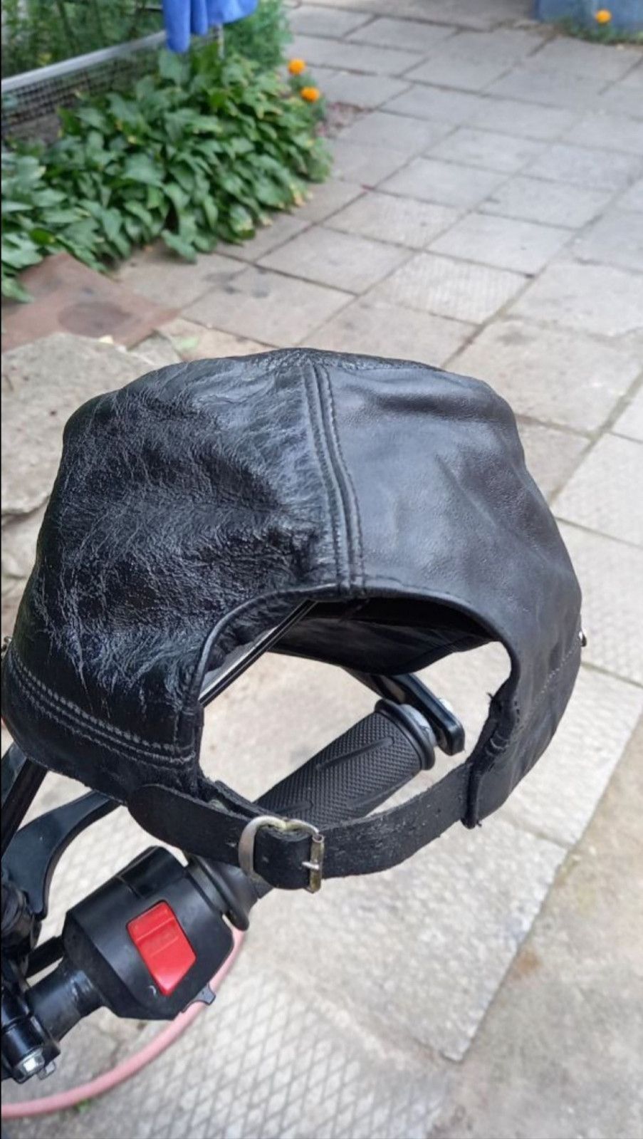Harley Davidson Vintage Harley Davidson Chain Leather Cap Hat Size ONE SIZE - 3 Thumbnail