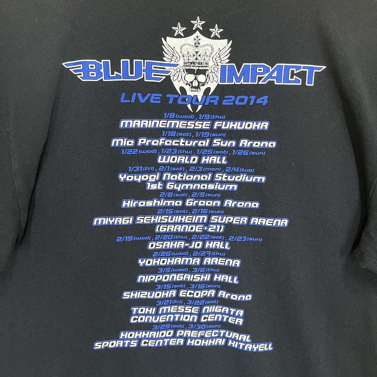 Band Tees × Japanese Brand Blue Impact Live Tour 2014 Big Logo Tee Size US M / EU 48-50 / 2 - 8 Thumbnail