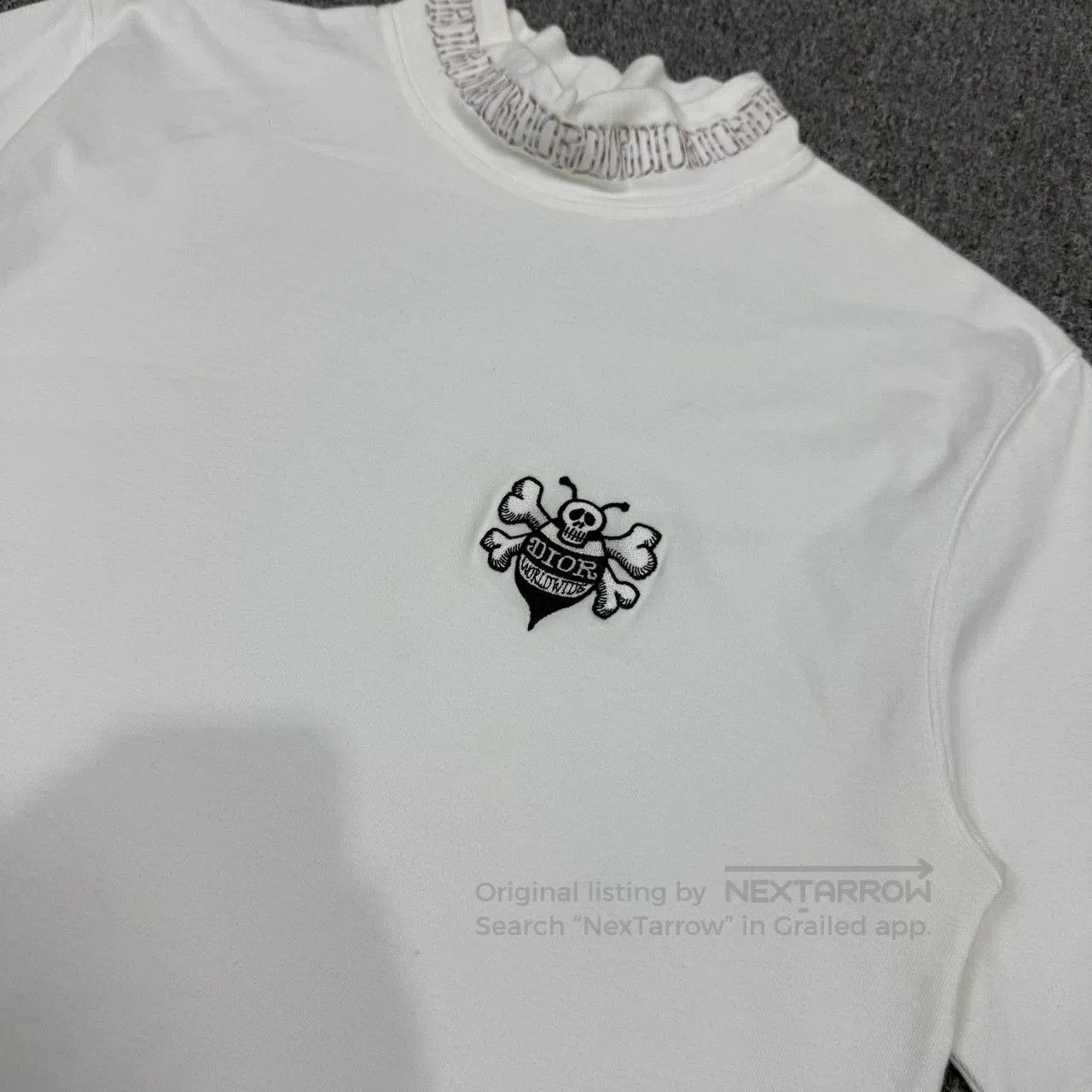 Dior dior embroidered logo stussy collaboration t-shirt. Size US XS / EU 42 / 0 - 3 Thumbnail