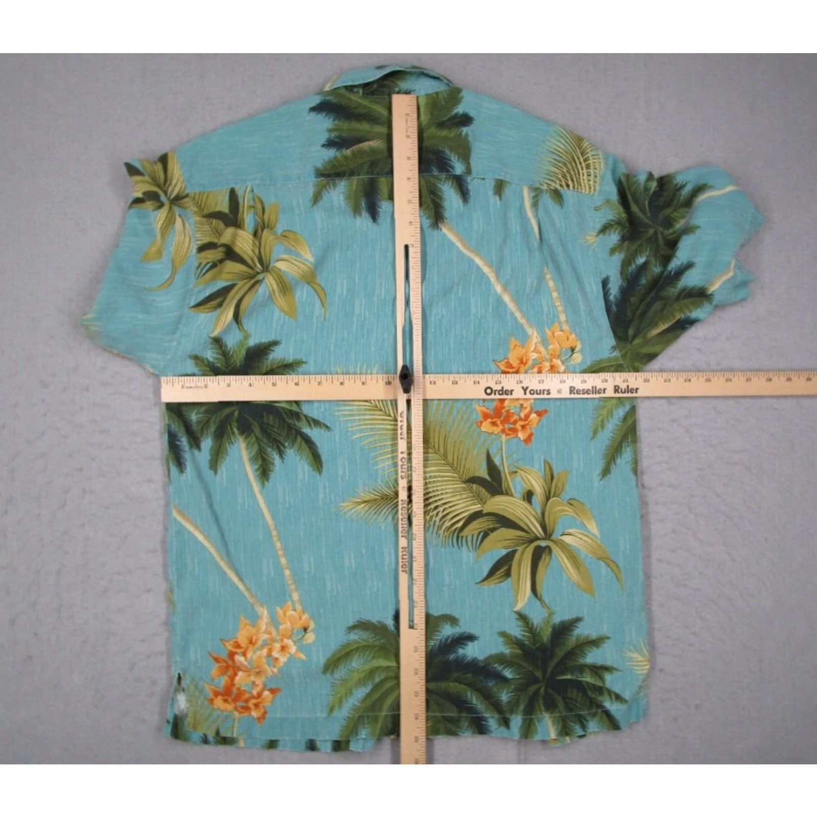 Tommy Bahama VINTAGE Tommy Bahama Shirt Mens M Blue Silk Button-Up Short Sleeve Hawaiian Palm Floral 90s Mens Size US M / EU 48-50 / 2 - 4 Thumbnail