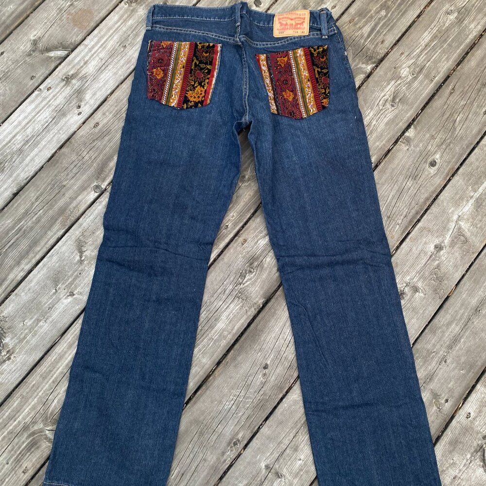 Levi's Vintage Levi Strauss Velvet Embroidered Jeans Size 34 / 32 Size US 34 / EU 50 - 5 Thumbnail