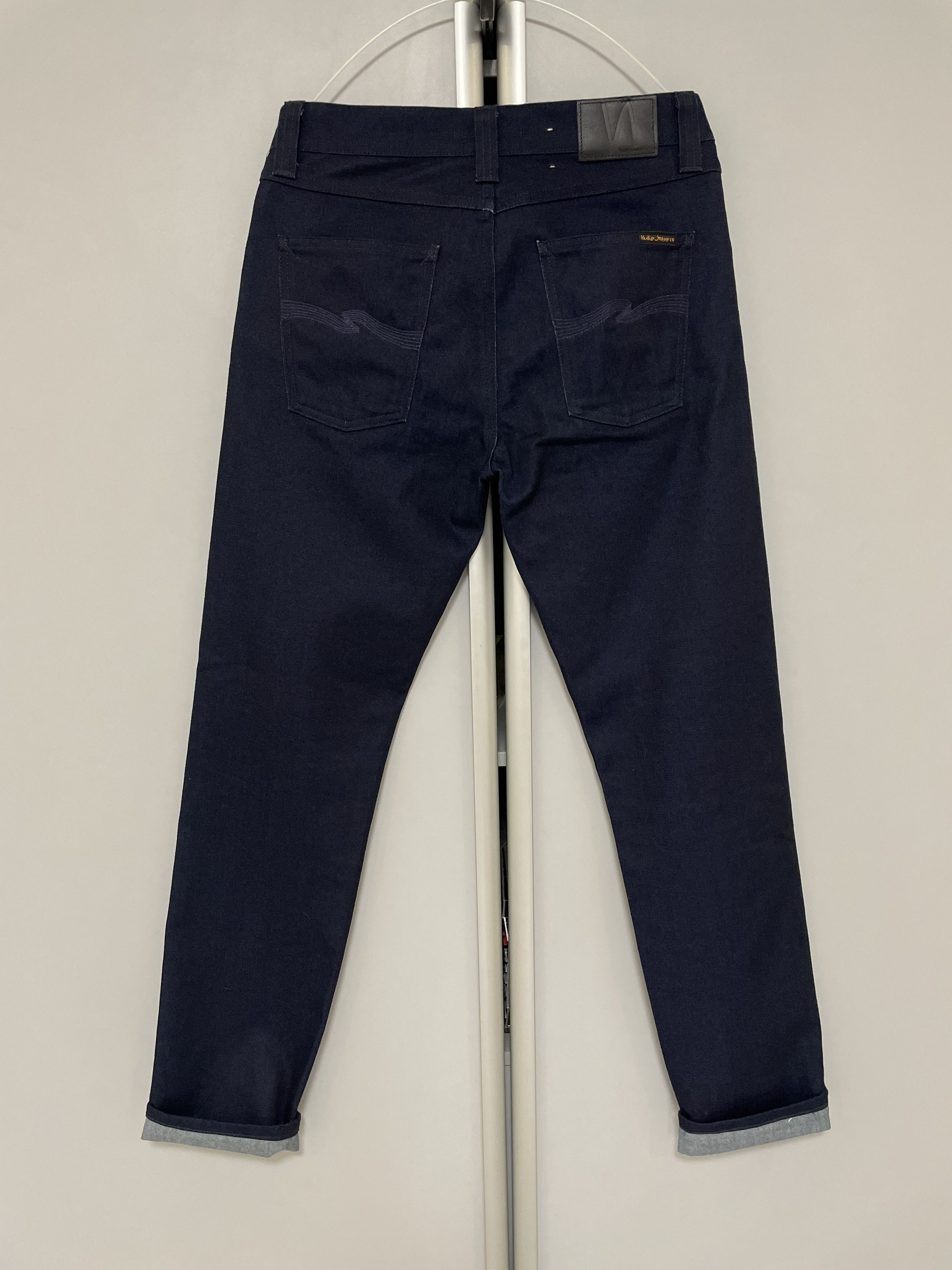 Nudie Jeans Nudie Jeans Steady Eddie Dry Broken Navy Jeans Denim Pants Size US 30 / EU 46 - 3 Thumbnail