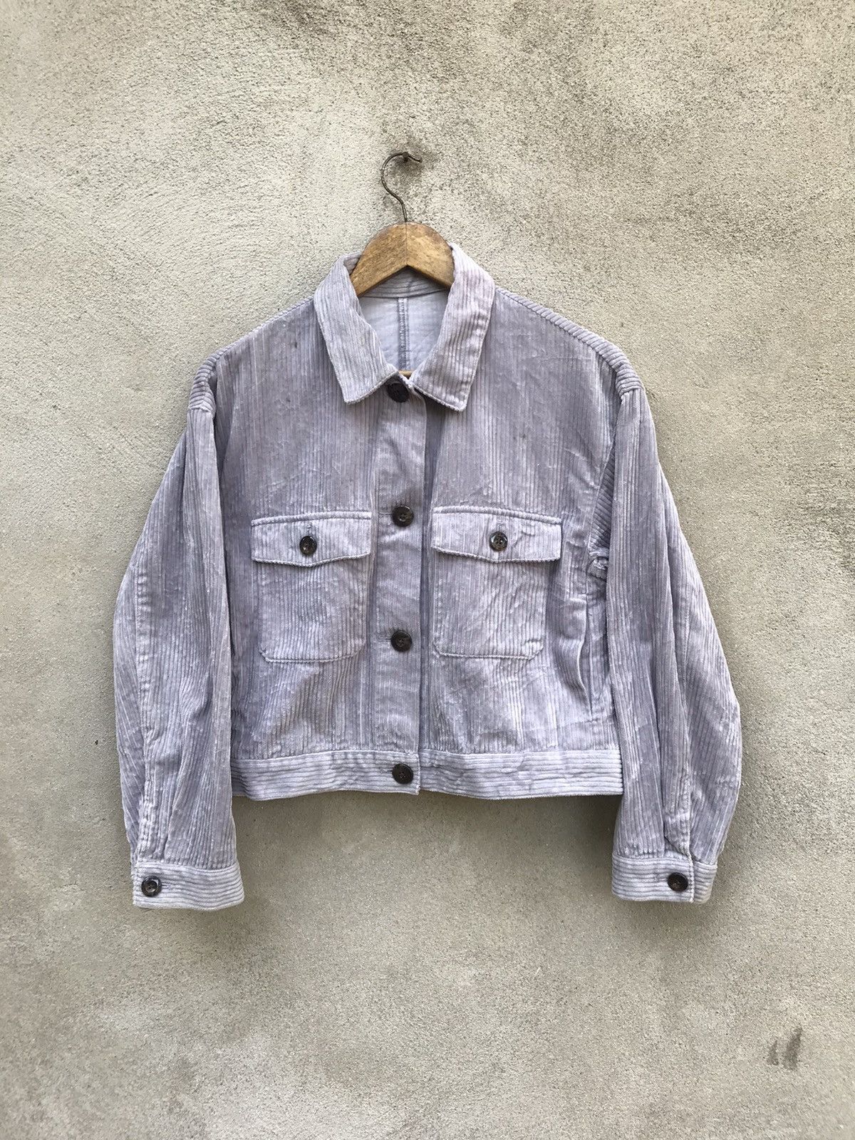 GU × Japanese Brand GU WORKERS CORDUROY CROPPED JACKET Size US S / EU 44-46 / 1 - 1 Thumbnail
