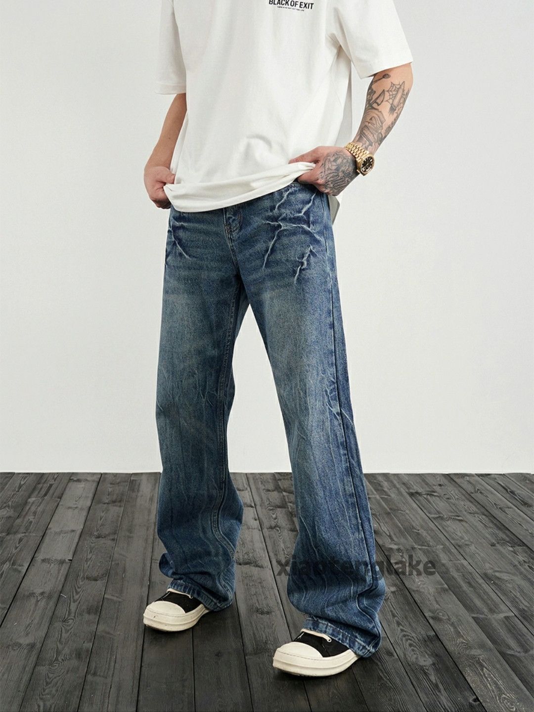 Jean × Vintage washed faded cleanfit yuppie utility bootcut jeans Size US 32 / EU 48 - 2 Thumbnail