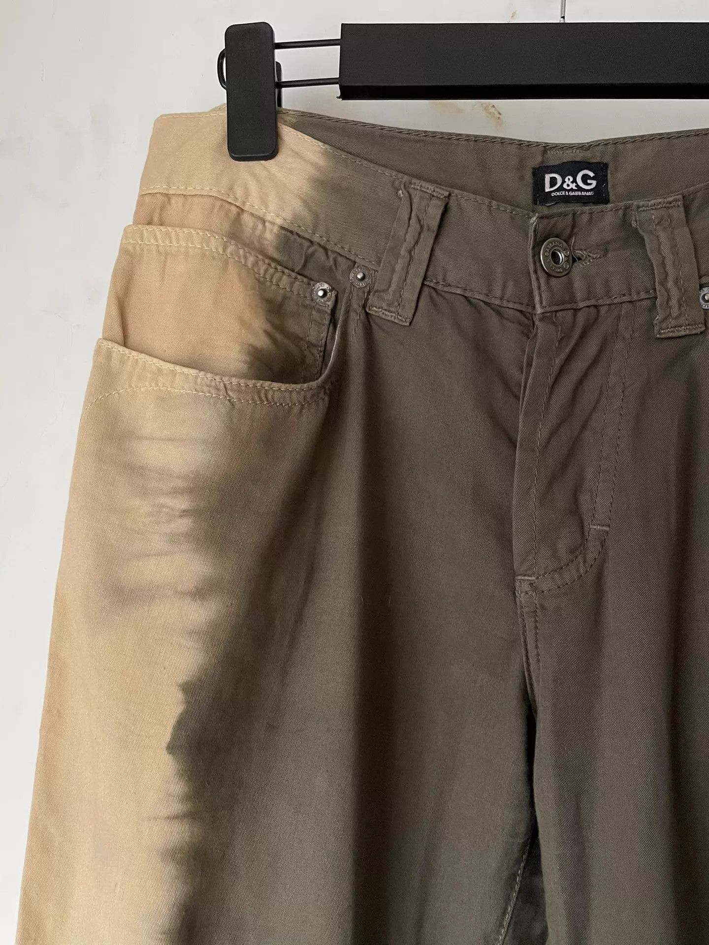 Dolce & Gabbana DG Asymmetric Ombre Straight Army Pants Size 29 Size US 29 - 3 Thumbnail