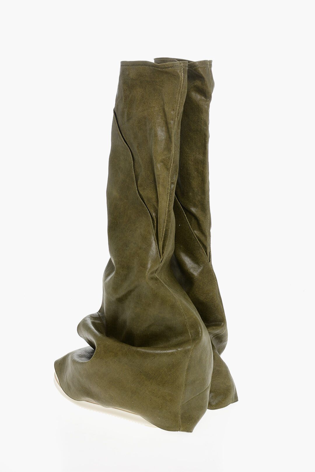 Rick Owens og1mm1025 Over-The-Knee Boots in Green Size US 9 / EU 42 - 3 Thumbnail