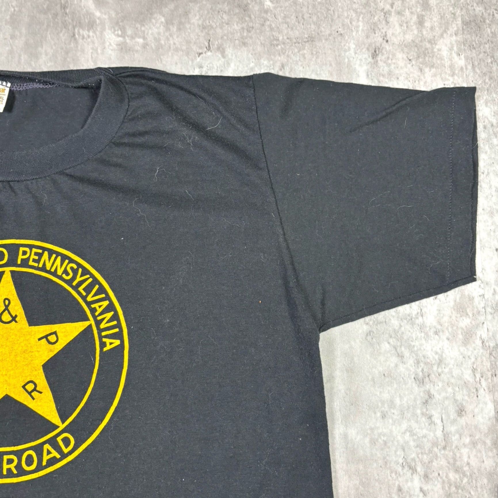 Logo 7 VINTAGE Maryland Railroads Graphic Logo T Shirt Black XL Size US XL / EU 56 / 4 - 6 Thumbnail