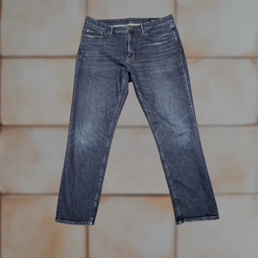 Bonobos Bonobos Jeans Mens 35x30 Blue Slim Tapered Stretch Denim Pants Jeans Slim Tapered Pants Mens 35x30 Blue Denim Stretch Vintage No Size US 35 - 1 Thumbnail