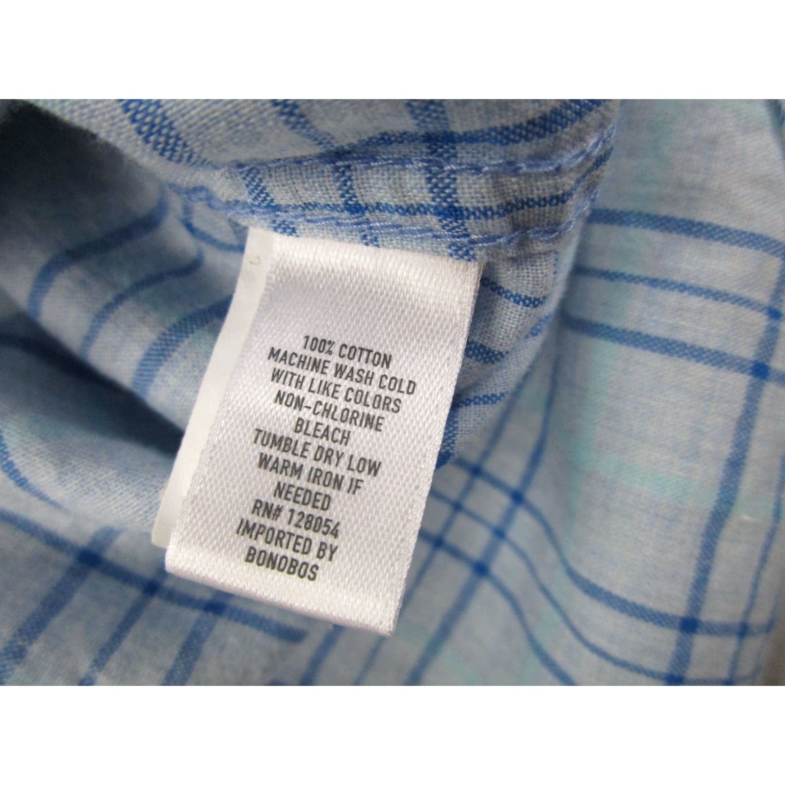 Bonobos Bonobos Shirt Mens M Slim Blue Button-Down Long Sleeve Preppy Casual Lightweight Size US M / EU 48-50 / 2 - 5 Thumbnail