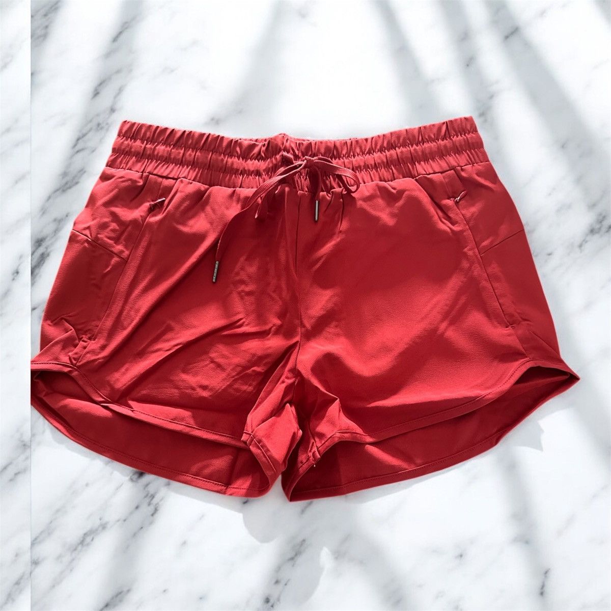 Other Women's Athletic M Running Shorts High Waisted Quick-Dry Red Size 27" / US 4 / IT 40 - 2 Thumbnail