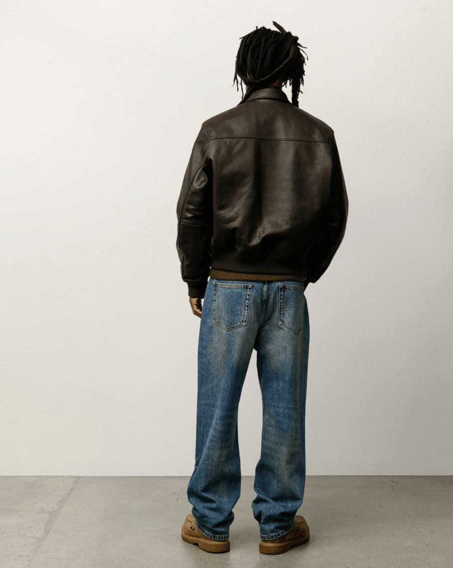 Stussy Brown Leather Flight Jacket SOLD OUT Size US S / EU 44-46 / 1 - 4 Thumbnail