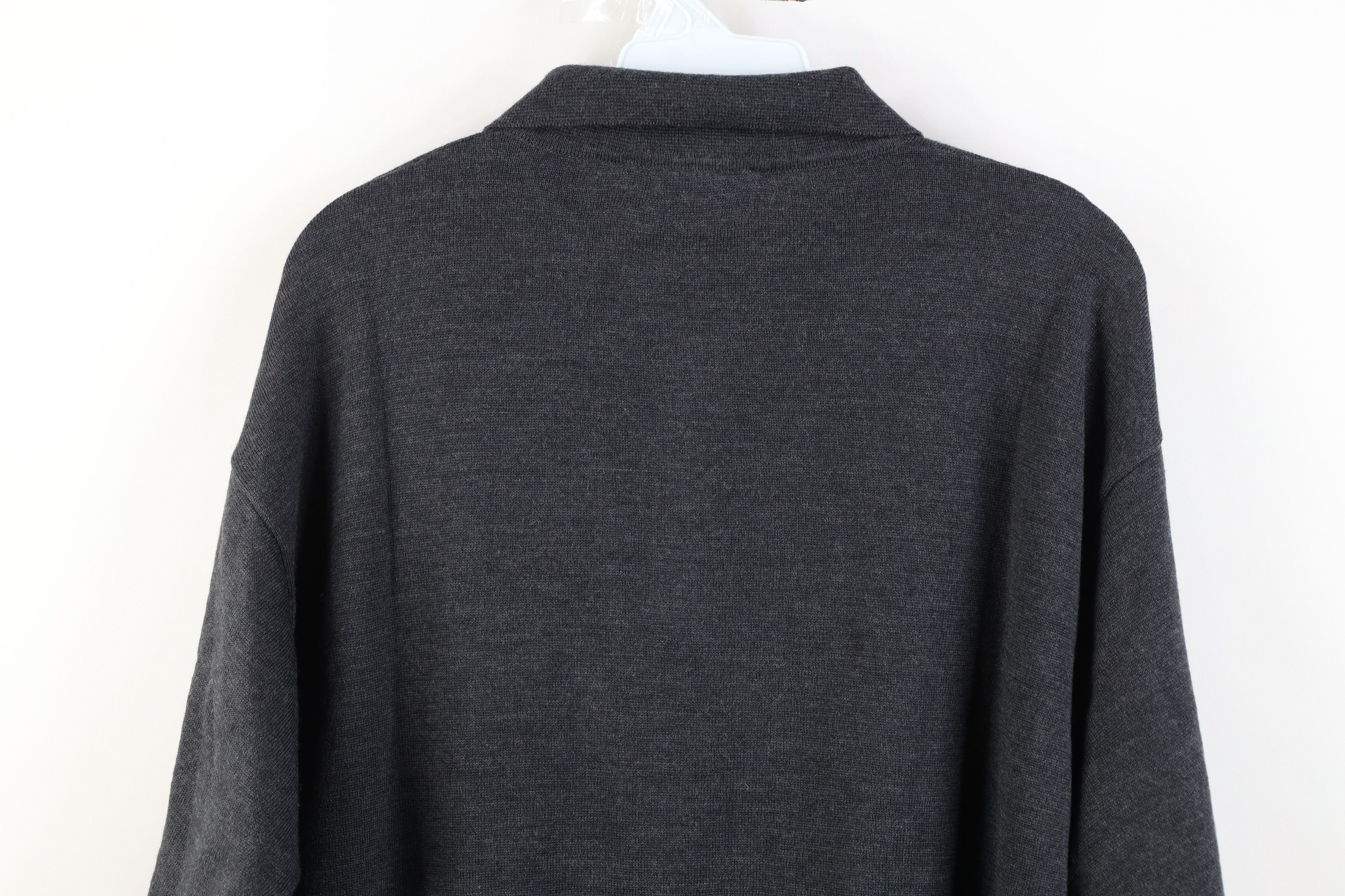 Vintage Vintage 90s Streetwear Merino Wool Knit Collared Sweater Size US L / EU 52-54 / 3 - 12 Thumbnail