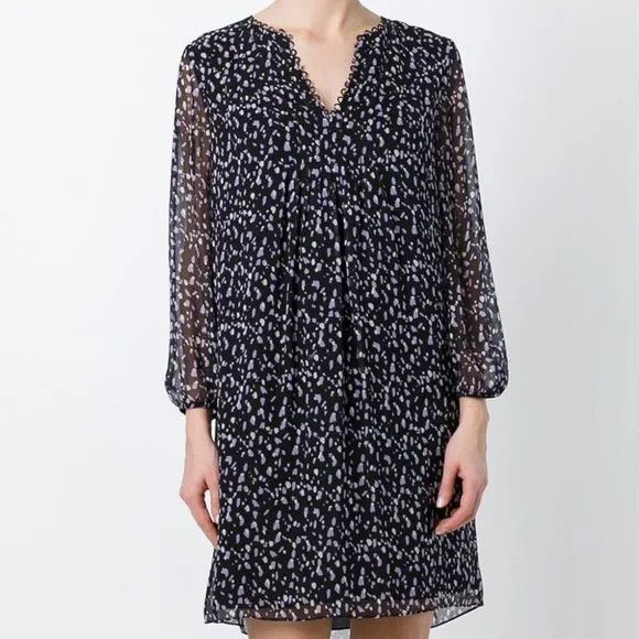 Diane von Furstenberg DVF Aria Chiffon Tunic Dress Size S / US 4 / IT 40 - 1 Thumbnail