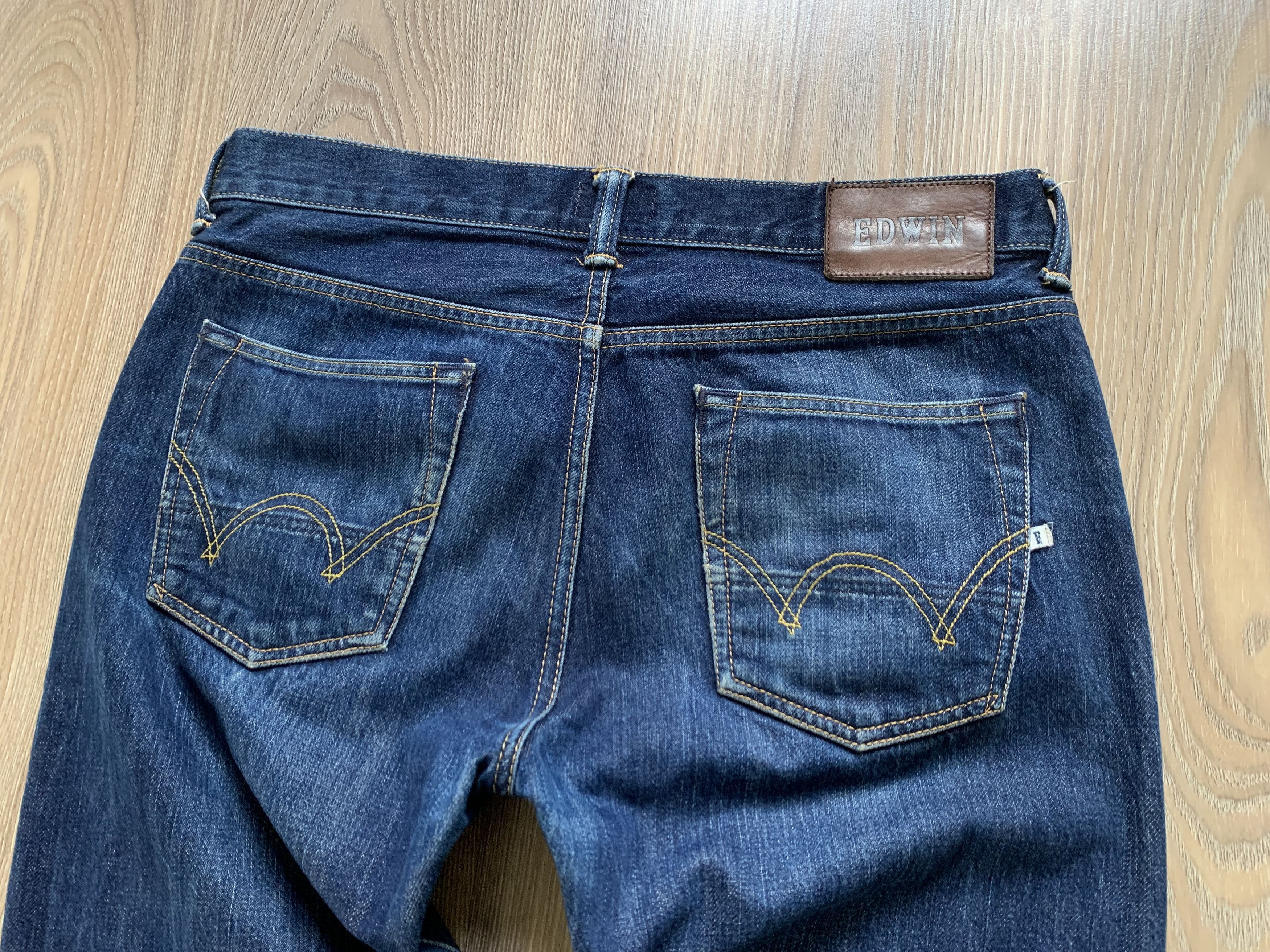 Edwin Vintage Edwin ED-80 Rainbow Selvedge Denim Slim Jeans Size US 30 / EU 46 - 7 Thumbnail
