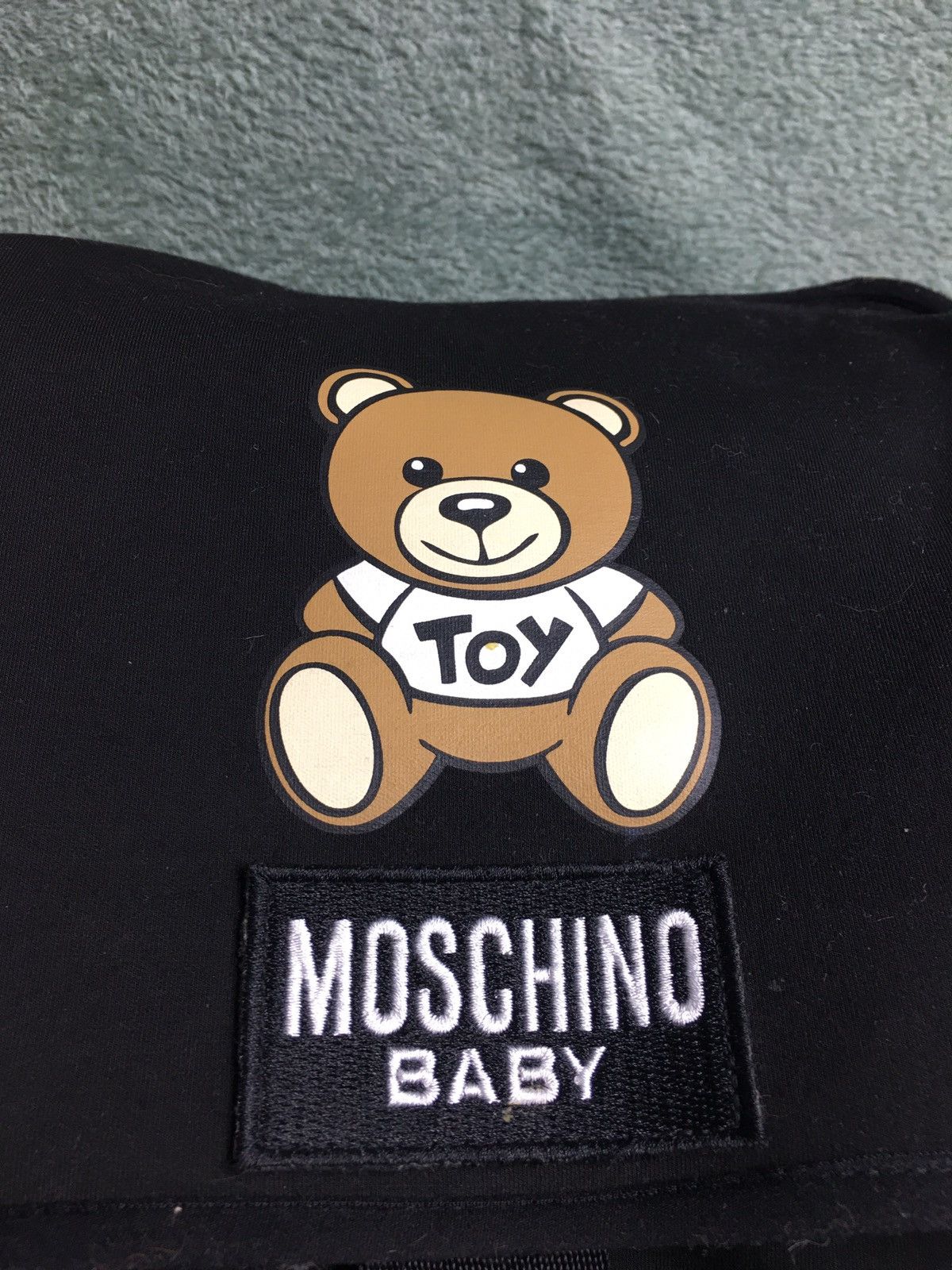 Moschino Moschino Baby Black Cotton Blend Shoulder Bag Size ONE SIZE - 3 Thumbnail