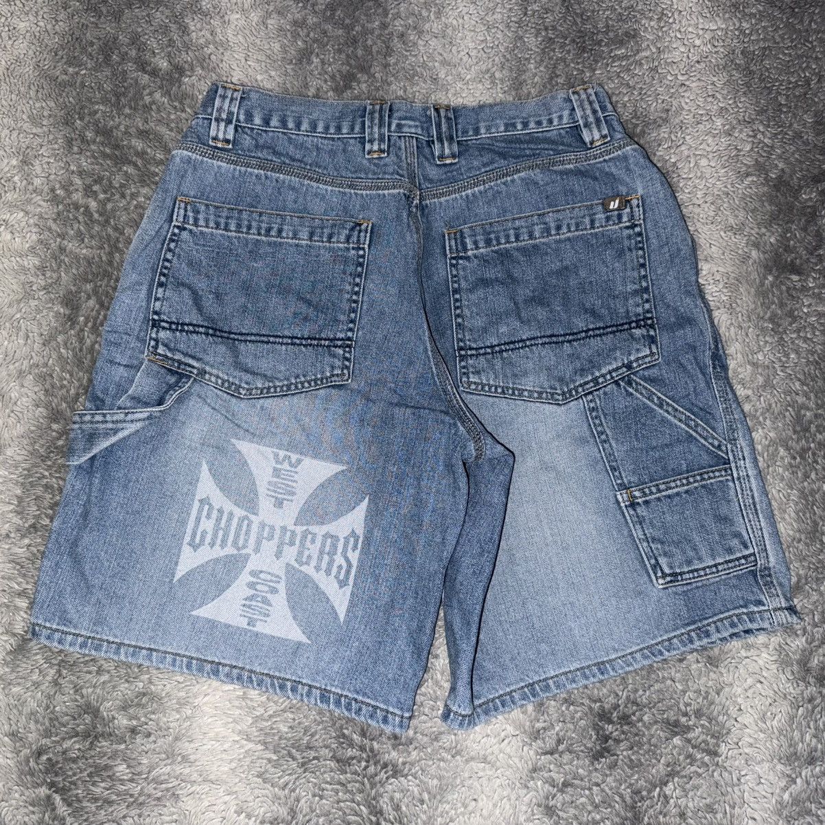 West Coast Choppers WEST COAST CHOPPERS VINTAGE DENIM/JEAN SHORTS Size US 29 - 1 Thumbnail
