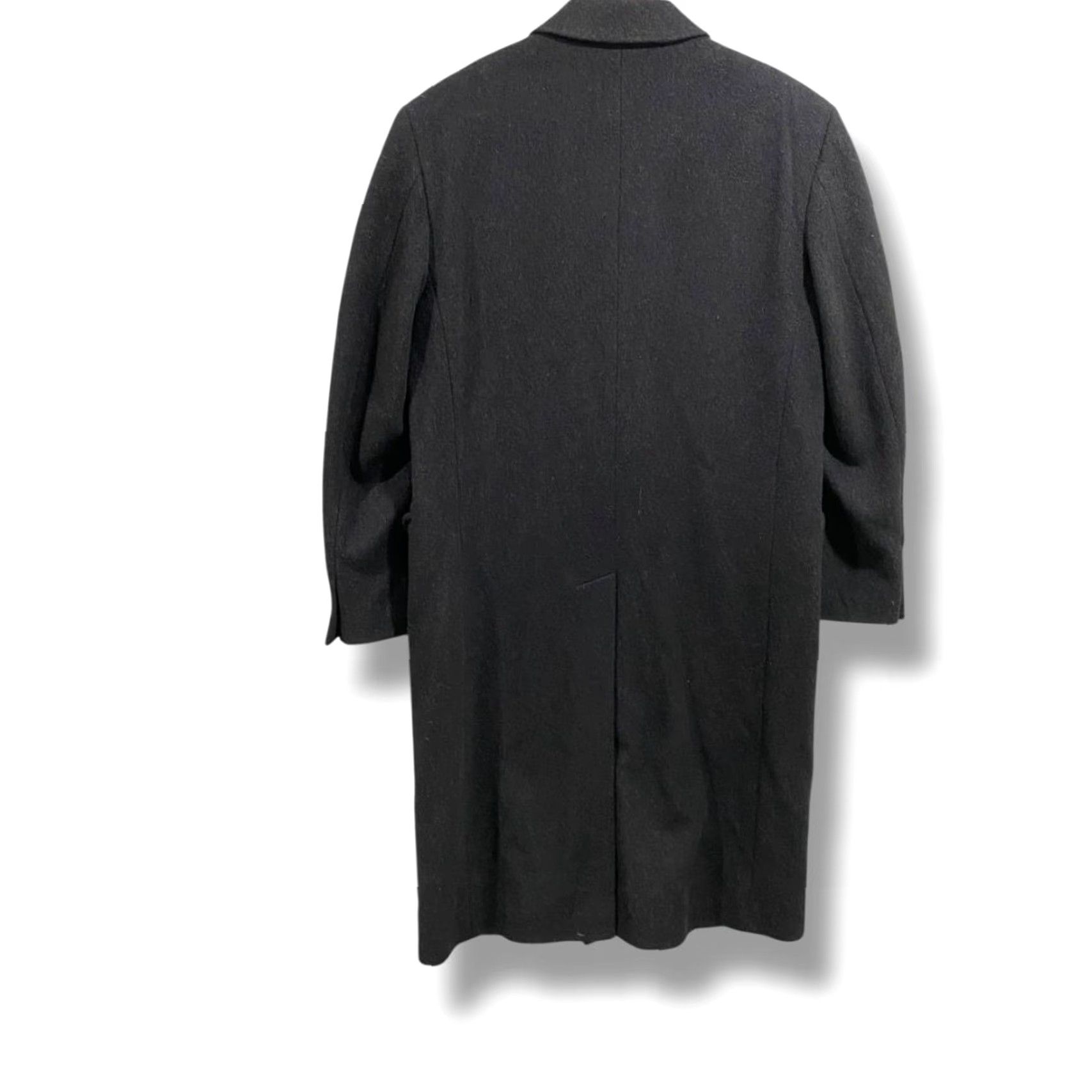 Vintage VINTAGE Silver Cloud Overcoat Mens Size 38R Black Cashmere Blend Size US XXS / EU 40 - 7 Thumbnail