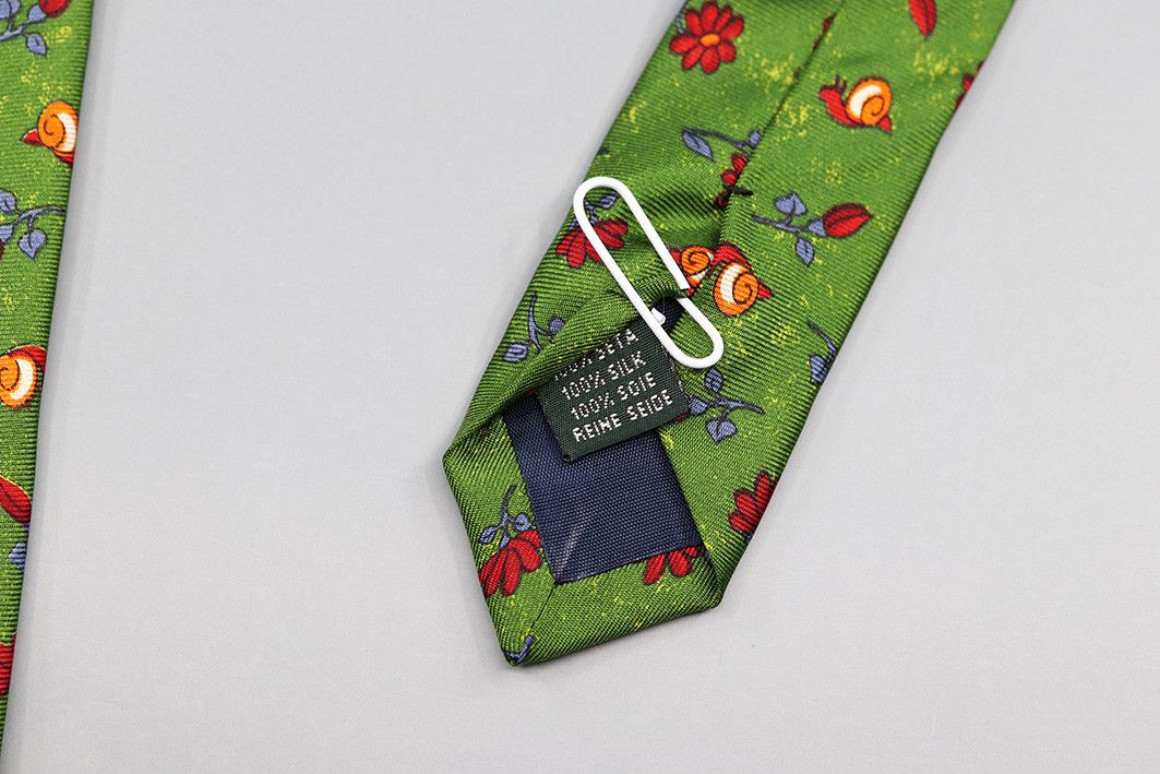 Other Vintage St. George Milano Green Silk Tie Size ONE SIZE - 4 Thumbnail