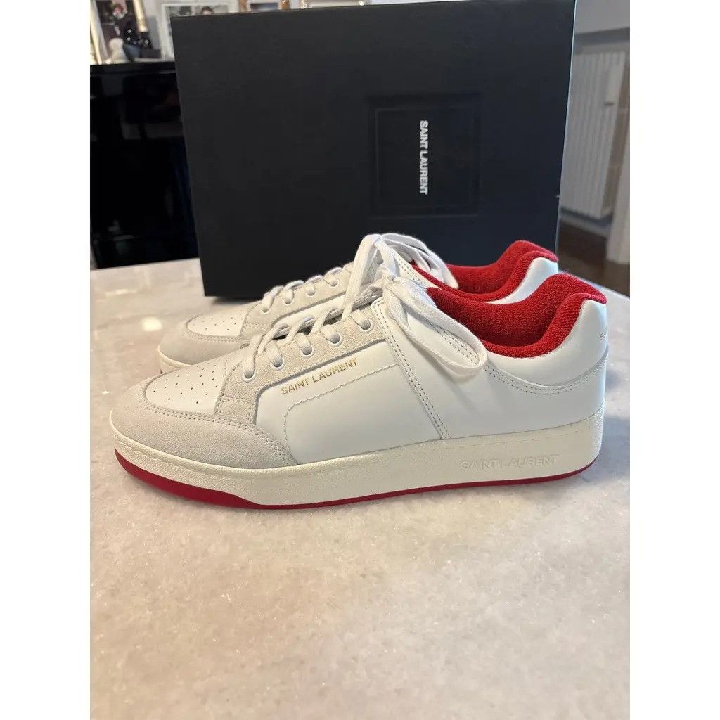 Saint Laurent Paris oc11z0126 807705 SL/61 Low-Top Sneakers in Smooth Leather Size US 10 / EU 43 - 1 Thumbnail