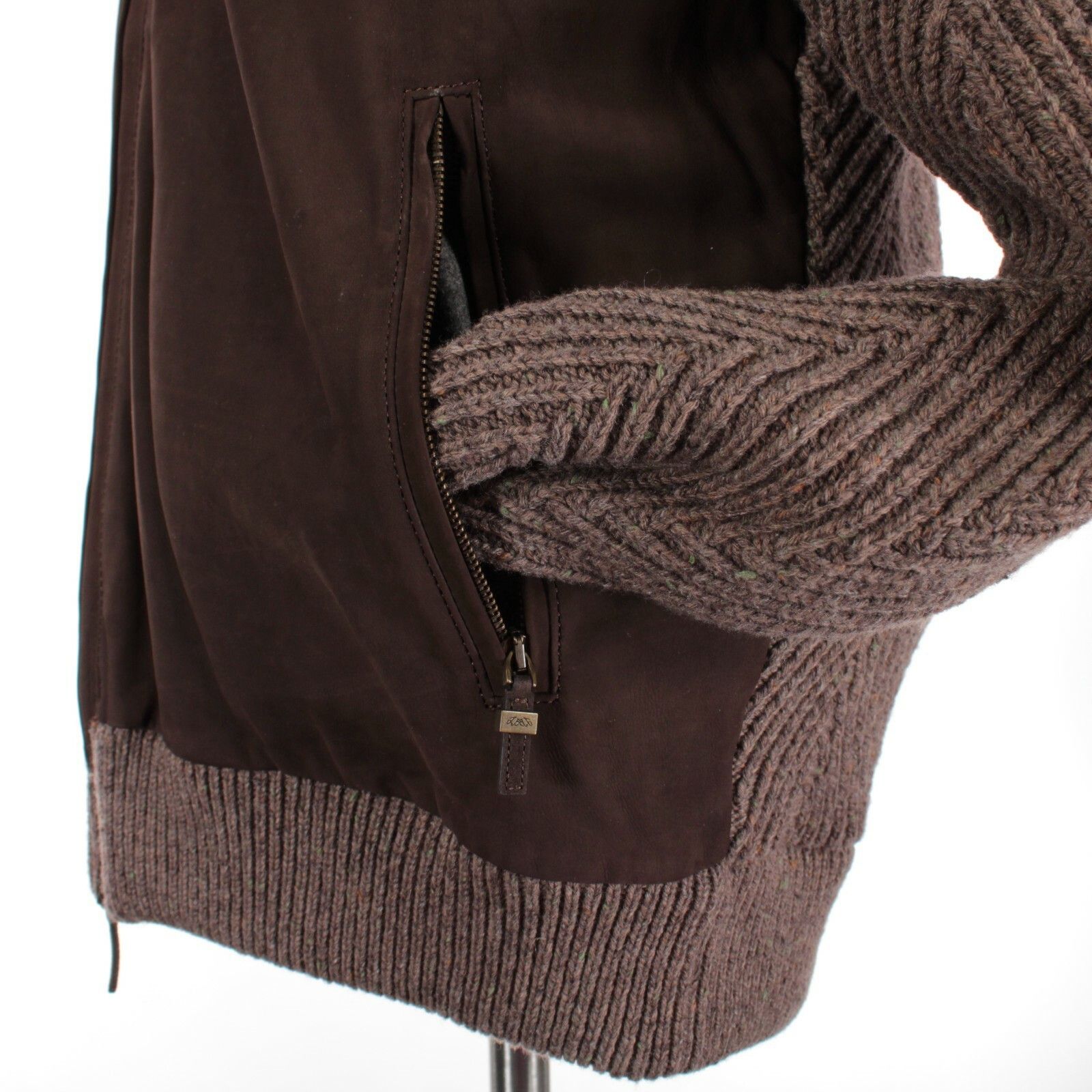 Luciano Barbera Luciano Barbera Jacket Size XL US In Brown Wool Blend Size US XL / EU 56 / 4 - 3 Thumbnail