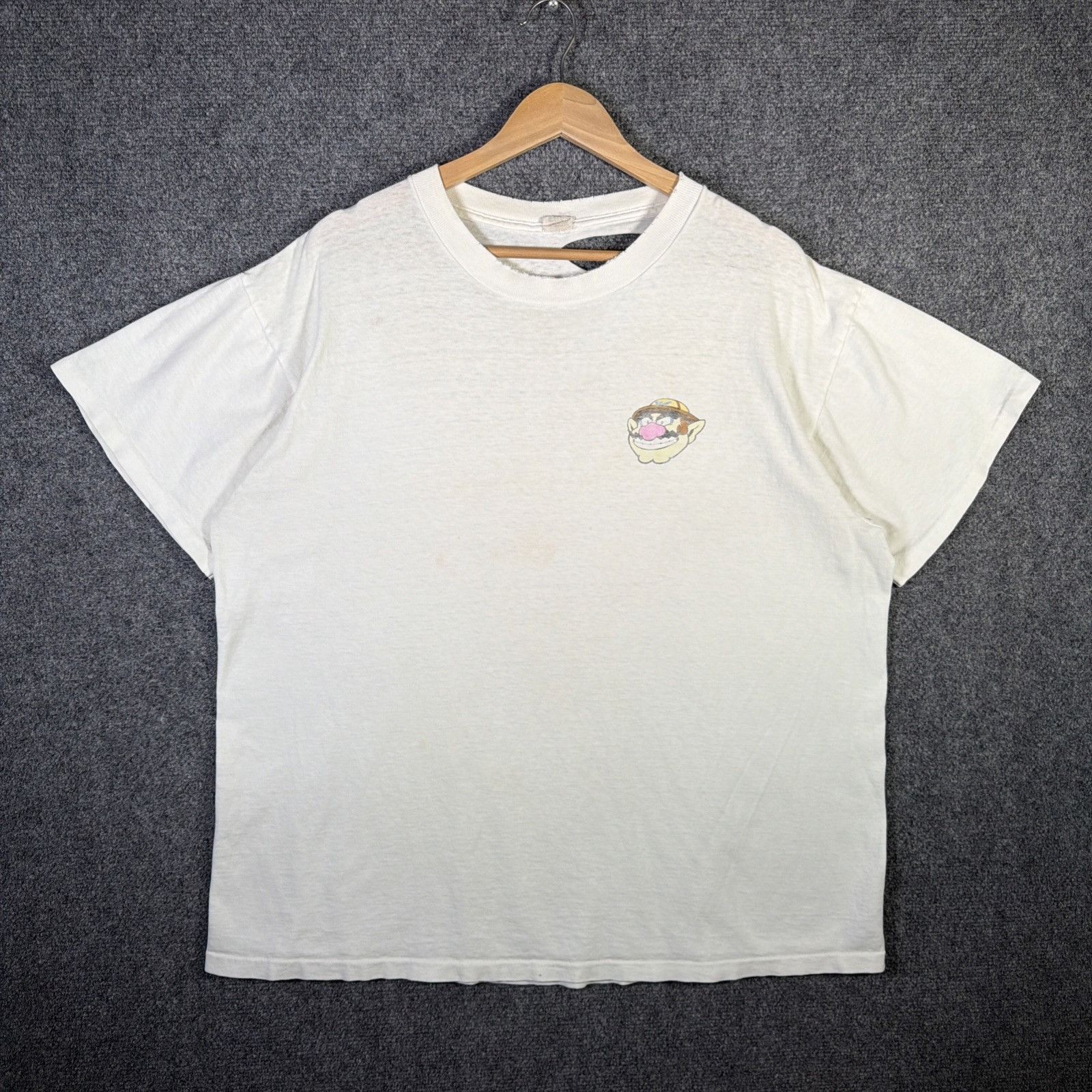 Nintendo Vintage Super Mario World 3 Shirt XL White 90s Wario Cartoon Size US XL / EU 56 / 4 - 2 Thumbnail