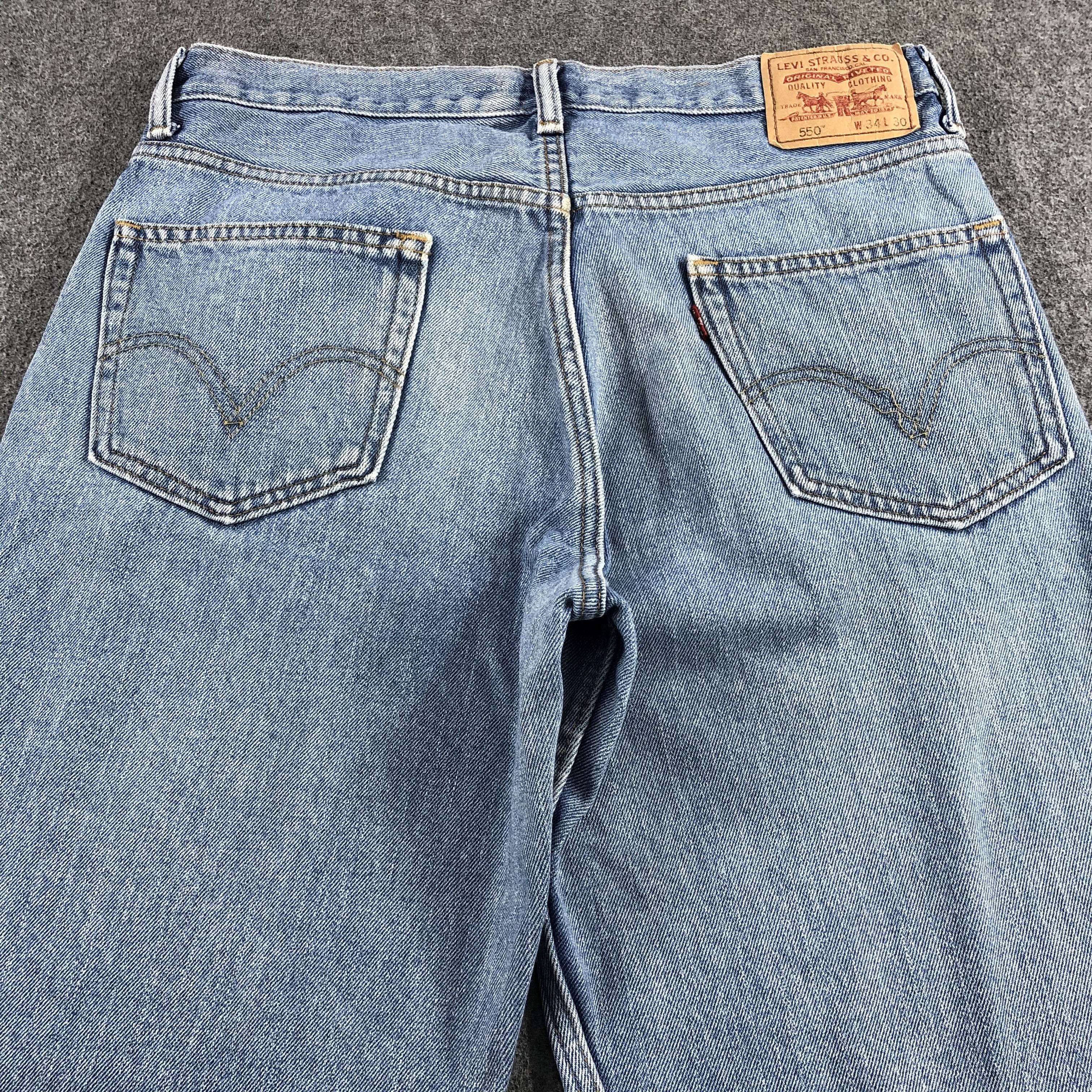 Levi's Vintage Light Wash Levis 550 Jeans-J2115 Size US 34 / EU 50 - 3 Thumbnail