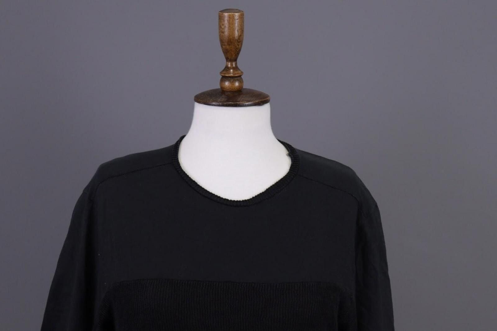 Transit Transit Uomo Black Embroidered Summer Linen T-Shirt Size S Size US S / EU 44-46 / 1 - 2 Thumbnail