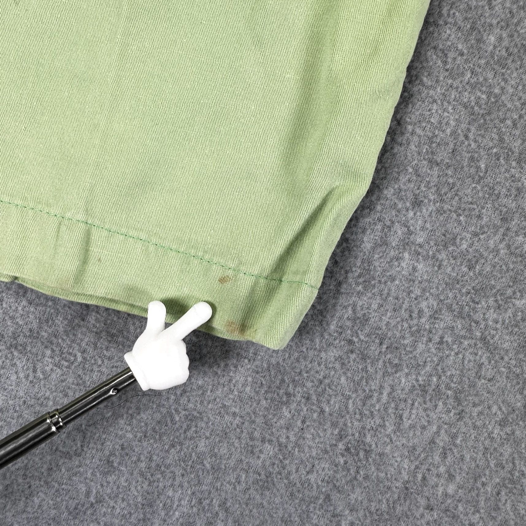 Vintage Borrelli Napoli Chino Pants Mens 36 Flat Front Linen Cotton Green 50% Linen 50% Cotton Italy Slim Front Pockets Straight Leg” Size US 36 / EU 52 - 5 Thumbnail