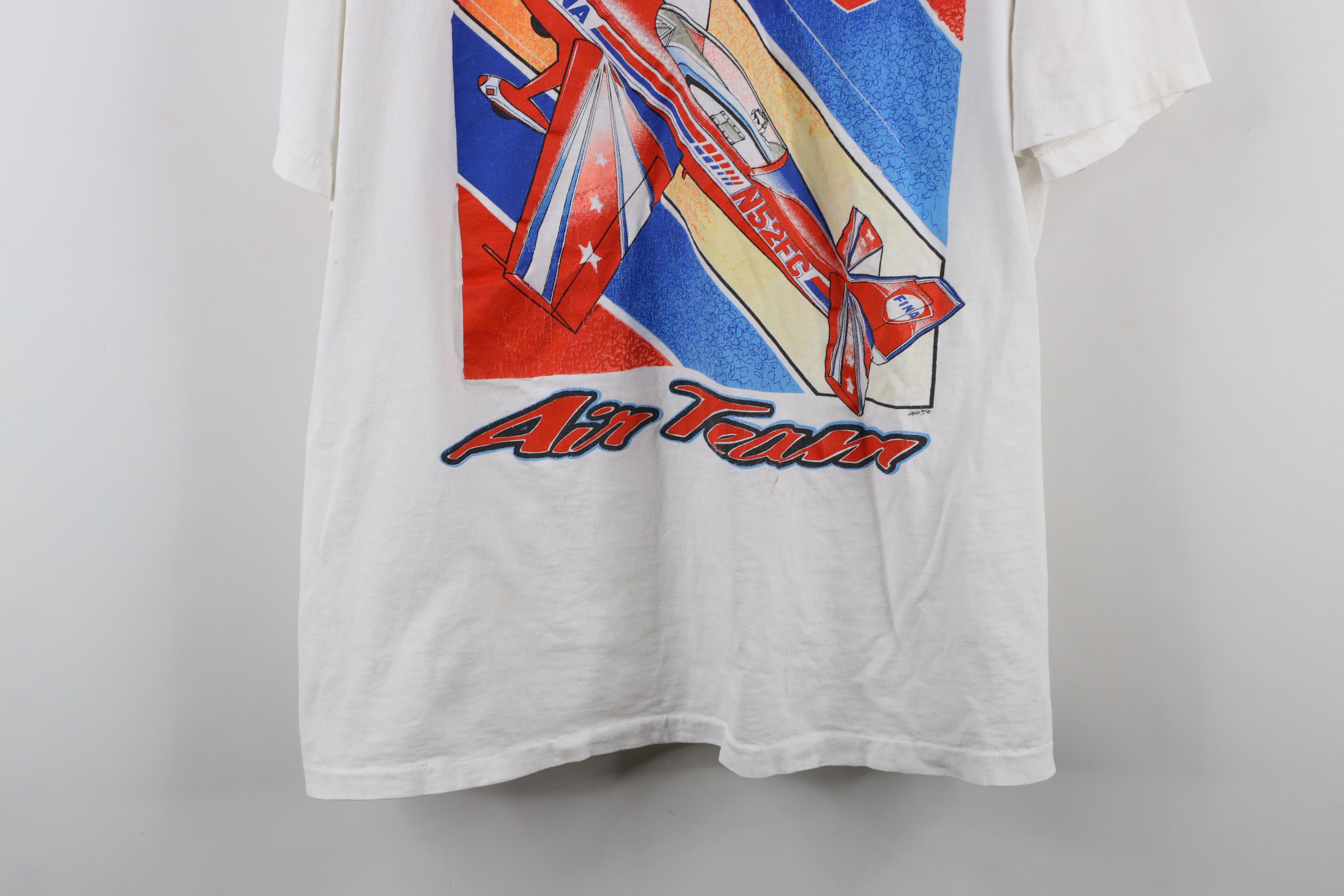Vintage Vintage 90s Spell FINA Air Team All Over Print T-Shirt USA Size US XL / EU 56 / 4 - 3 Thumbnail