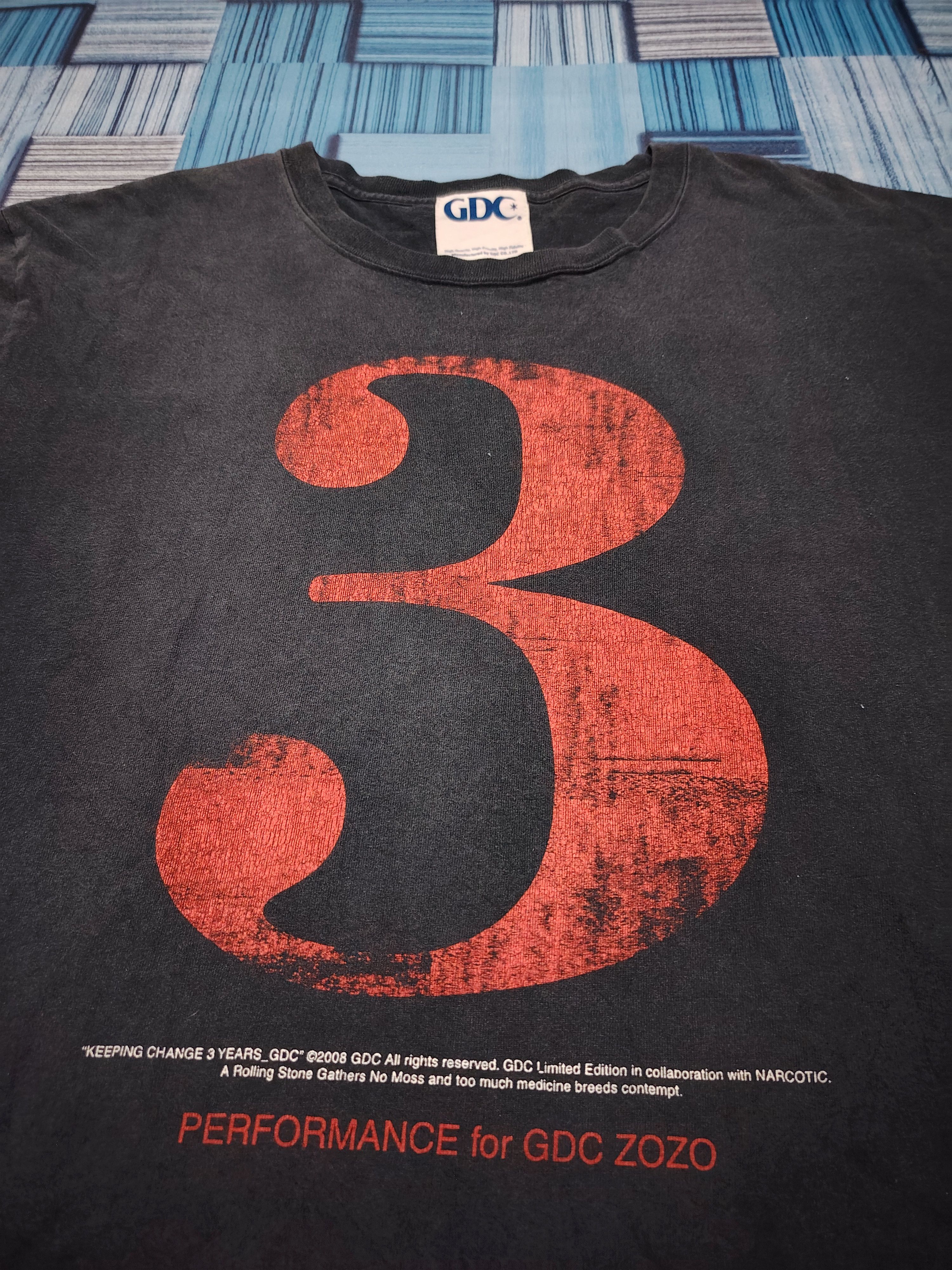 If Six Was Nine × Japanese Brand × Narcotic GDC SS2008 GDC LE X Narcotic Graphic sun faded T-Shirt Size US M / EU 48-50 / 2 - 2 Thumbnail