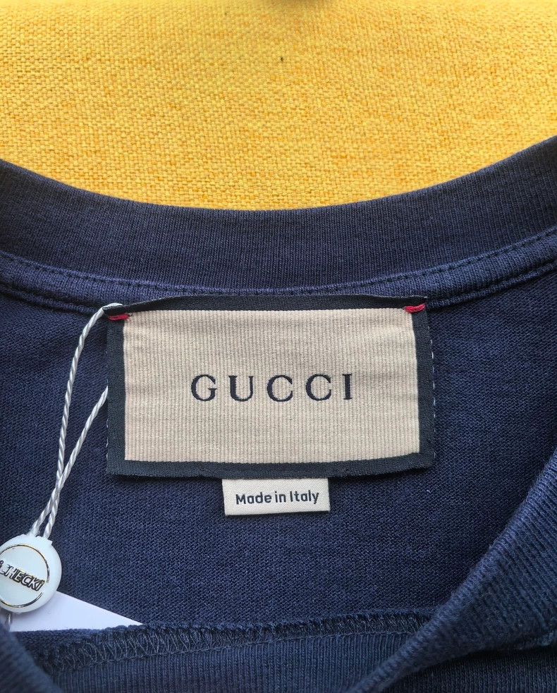 Gucci Gucci White rhinestone cat letter logo short sleeves Size US S / EU 44-46 / 1 - 4 Thumbnail