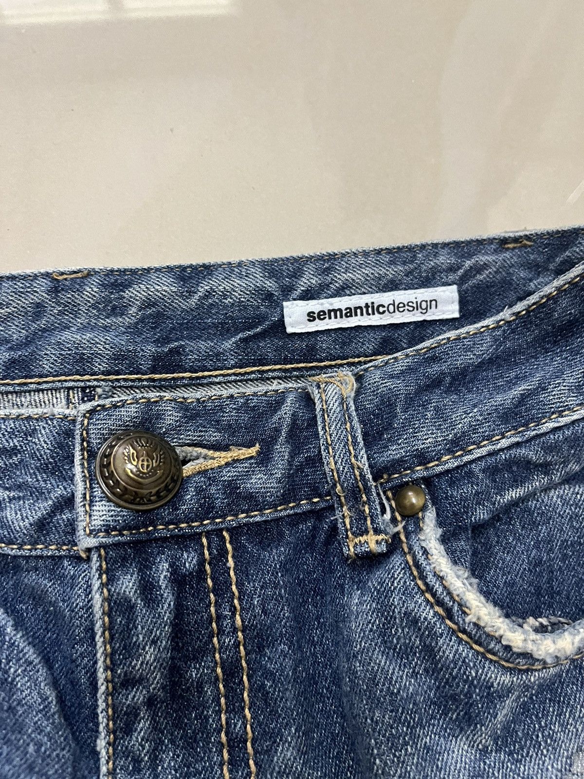 Hysteric Glamour Semantic Design distressed flared silver dust low rise F1 Size US 28 / EU 44 - 12 Thumbnail