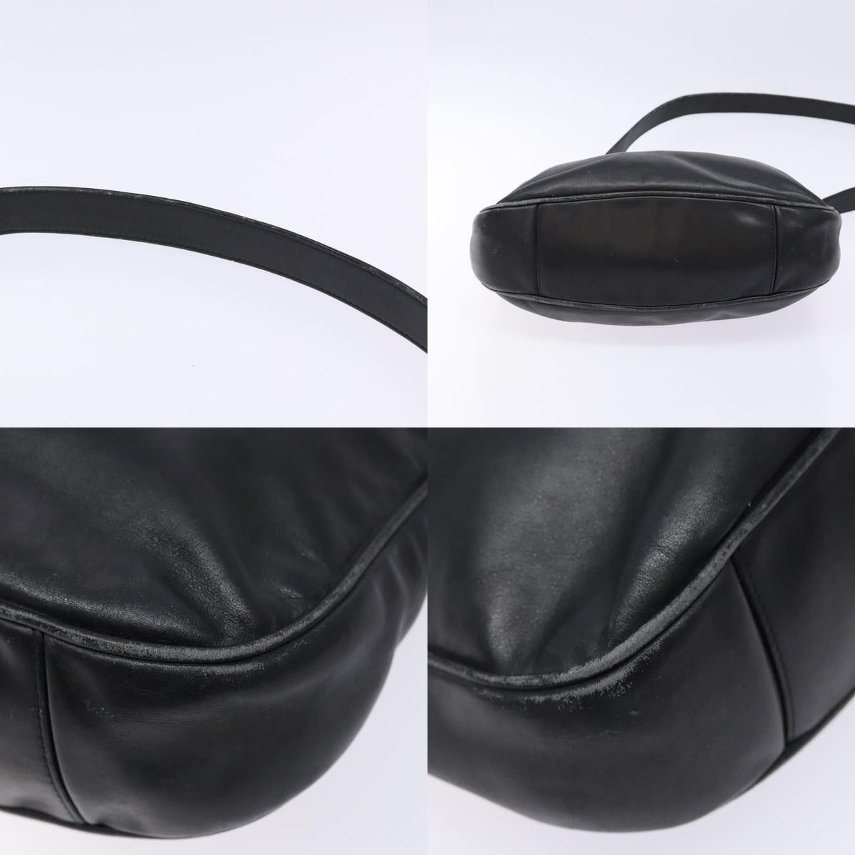 Gucci GUCCI Bamboo Hand Bag Leather Black Gold 001 1781 001 1781 Size ONE SIZE - 10 Thumbnail