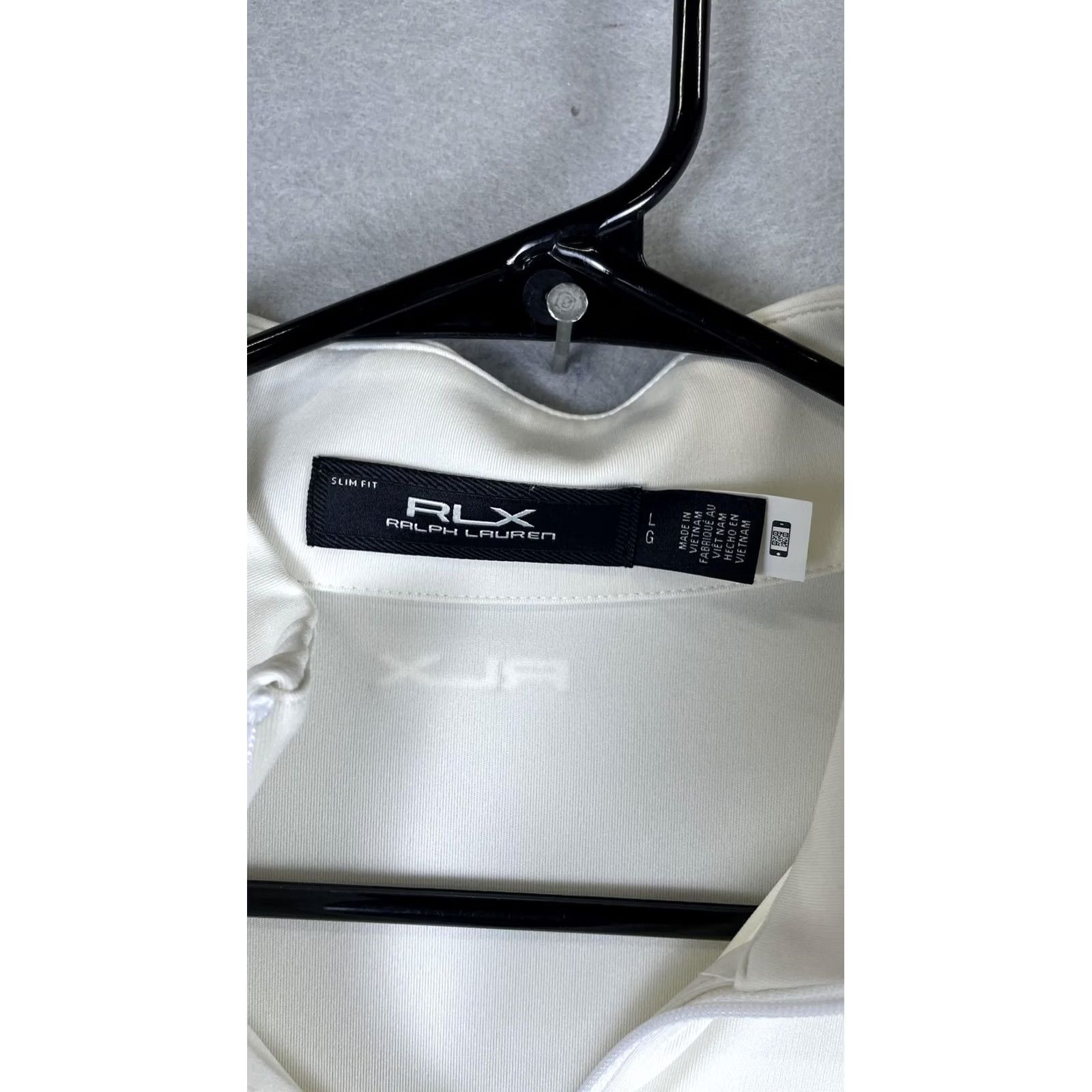 RLX Ralph Lauren RLX Ralph Lauren Golf Mens Large White 1/4 Zip Pullover Long Sleeve Slim Fit Top Size US L / EU 52-54 / 3 - 3 Thumbnail