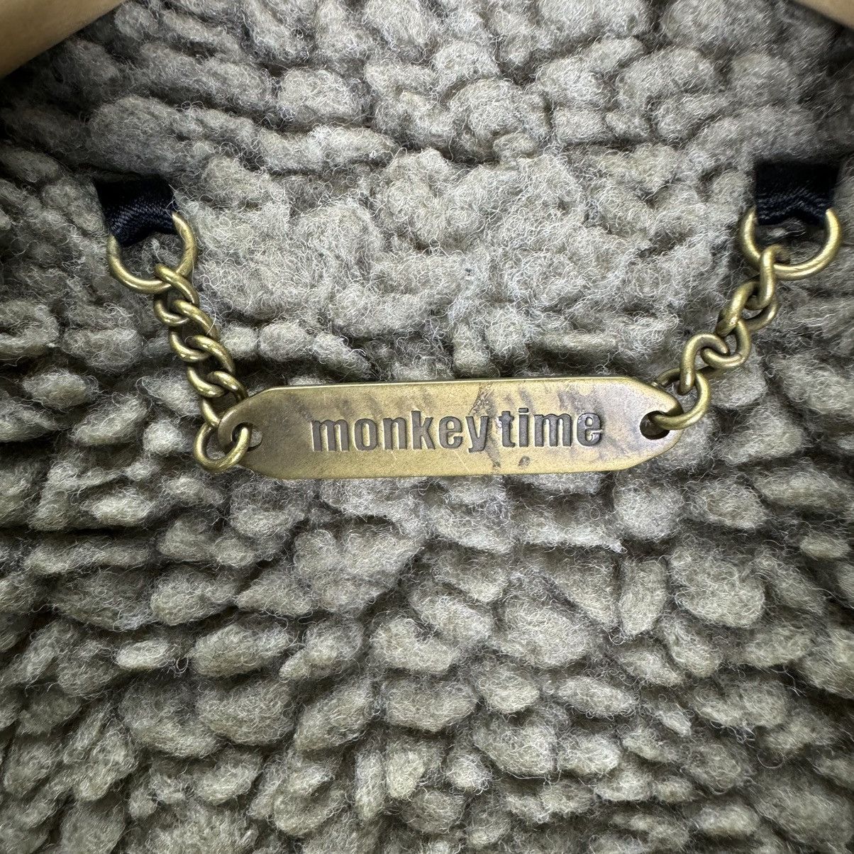 Japanese Brand × United Arrows × monkey time 🌟MONKEY TIME B3 SHERPA LEATHER PART ZIPPER JACKET Size L / US 10 / IT 46 - 9 Thumbnail