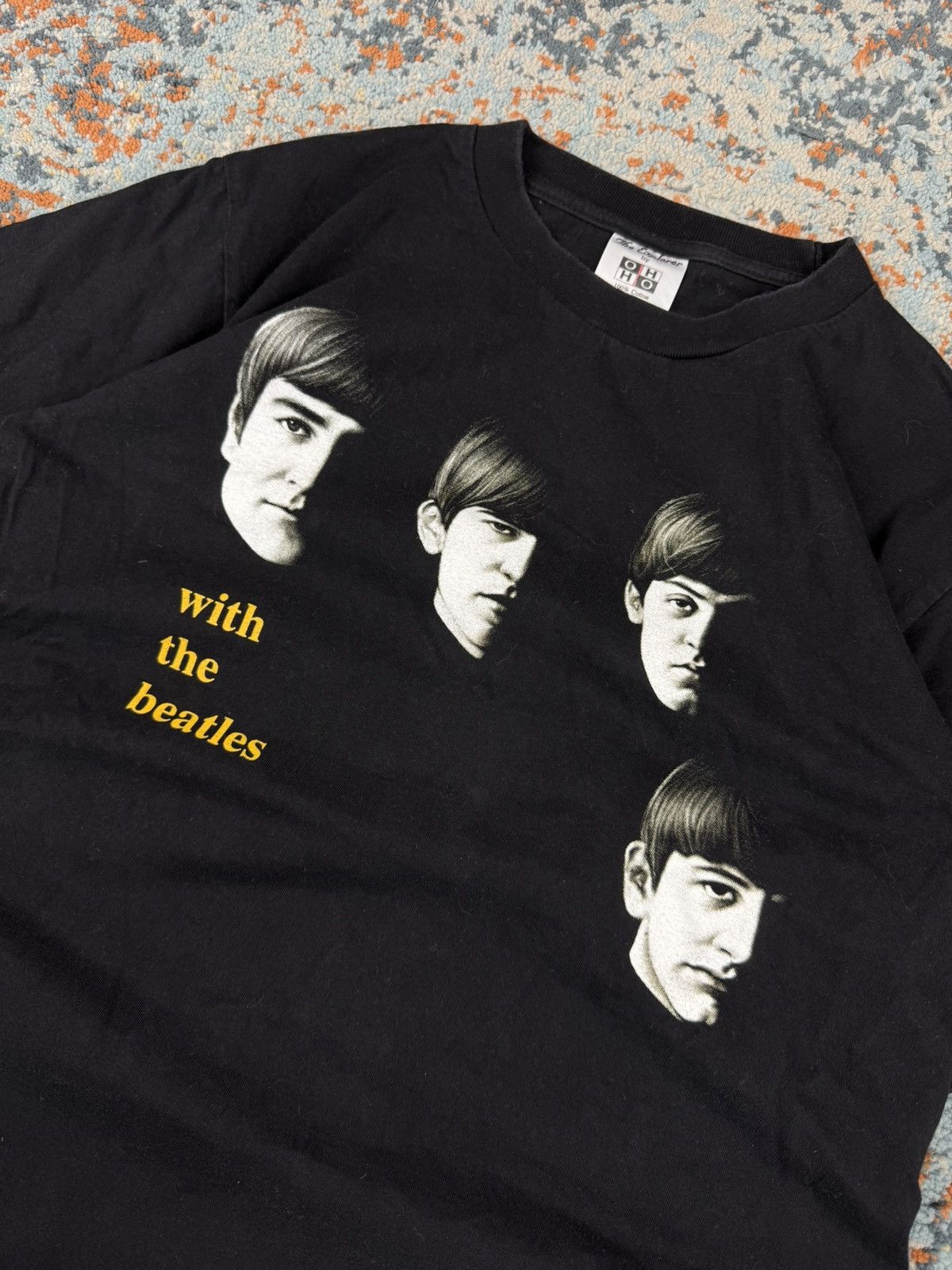 Band Tees × Vintage Vintage 90s The Beatles faces graphic band tee britpop rock Size US M / EU 48-50 / 2 - 3 Thumbnail