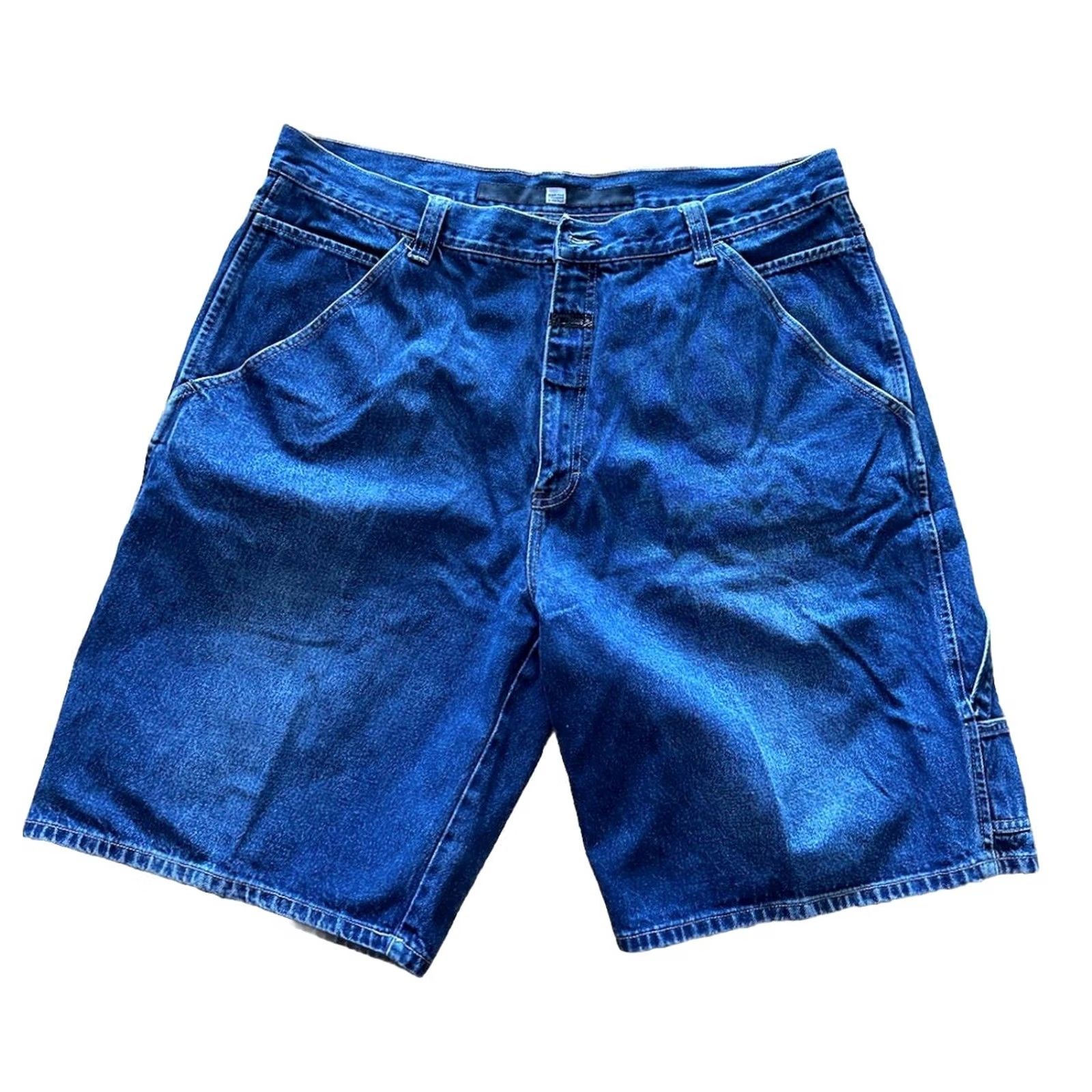 Denime Vintage Marithe Francois Girbaud Jean Shorts Mens 40 Denim Carpenter Baggy Y2K Size US 40 / EU 56 - 2 Thumbnail