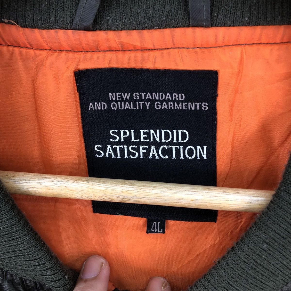 Japanese Brand 🇯🇵 Splendid Satisfaction Patches Flight Jacket Size US XXL / EU 58 / 5 - 18 Thumbnail