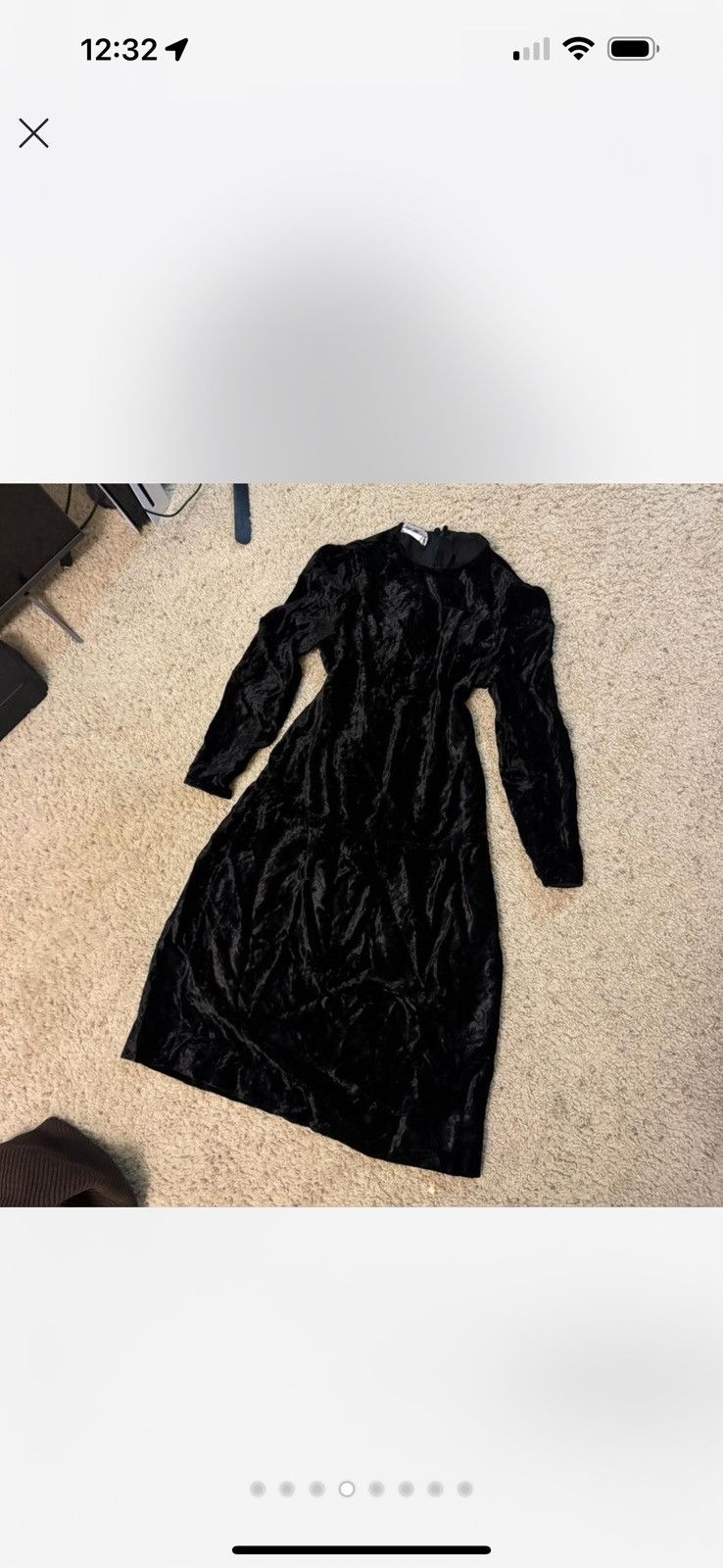 Vintage Romantic goth vintage unique dress for witches 1960s Size XL / US 12-14 / IT 48-50 - 4 Thumbnail