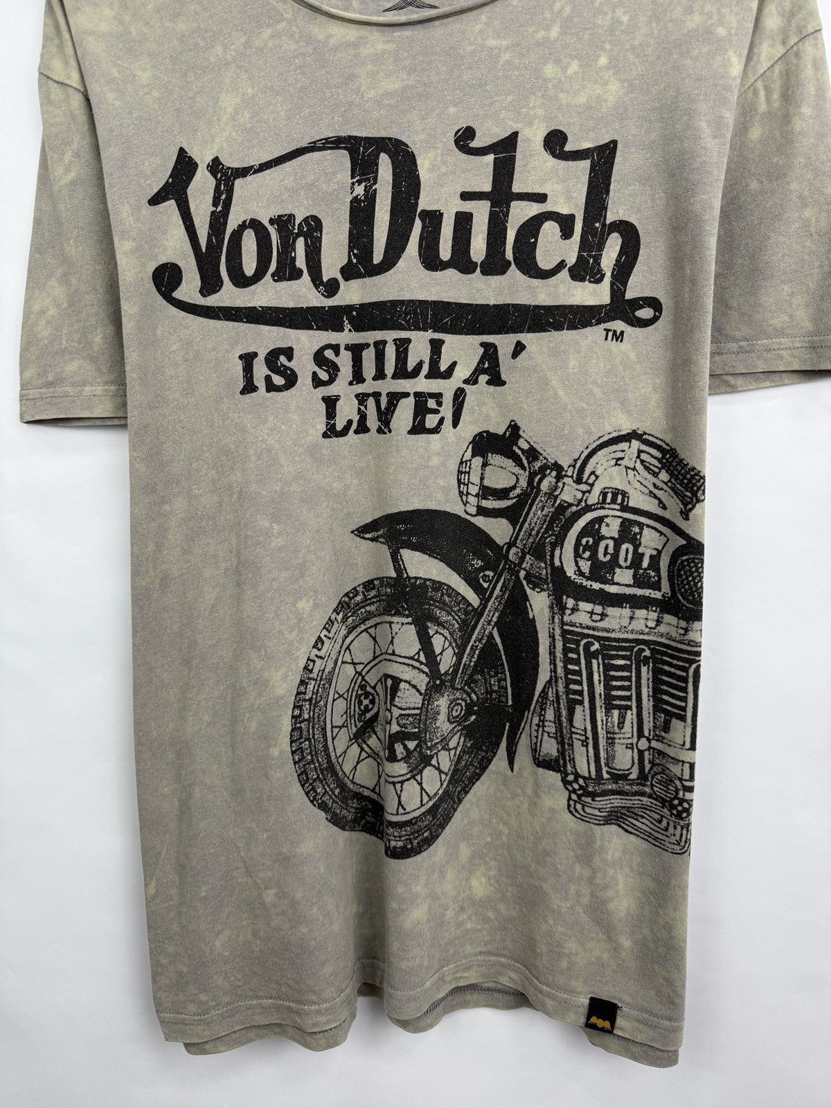 Von Dutch 🇺🇸 Vintage 90s Von Dutch Motorcycle Choppers T-Shirt Rare Size US XL / EU 56 / 4 - 5 Thumbnail