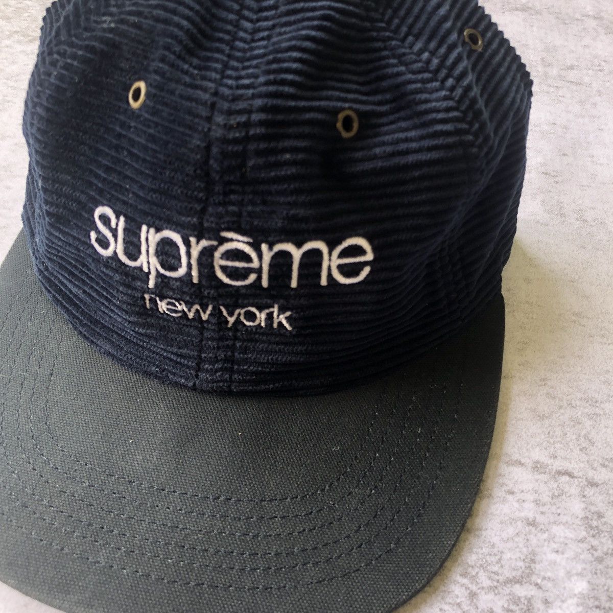 Supreme SUPREME CLASSIC LOGO CORDUROY 6 PANEL NAVY SS15 Size ONE SIZE - 2 Thumbnail