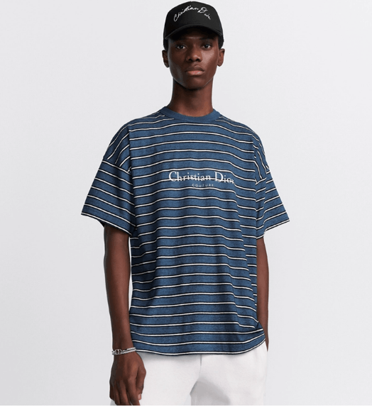 Dior o1w1db10525 493J67 Couture Oversized T-Shirt in Blue Size US L / EU 52-54 / 3 - 4 Thumbnail