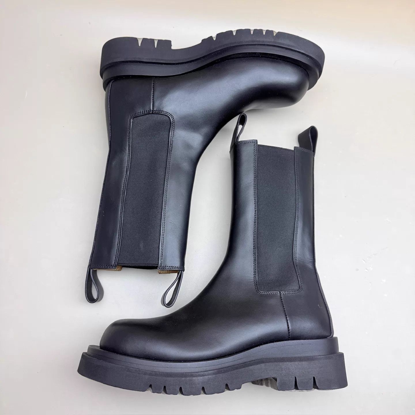 Bottega Veneta Bottega Veneta Black Mid-Calf Thick-Soled Boots Size 38 Size US 7.5 / IT 37.5 - 4 Thumbnail