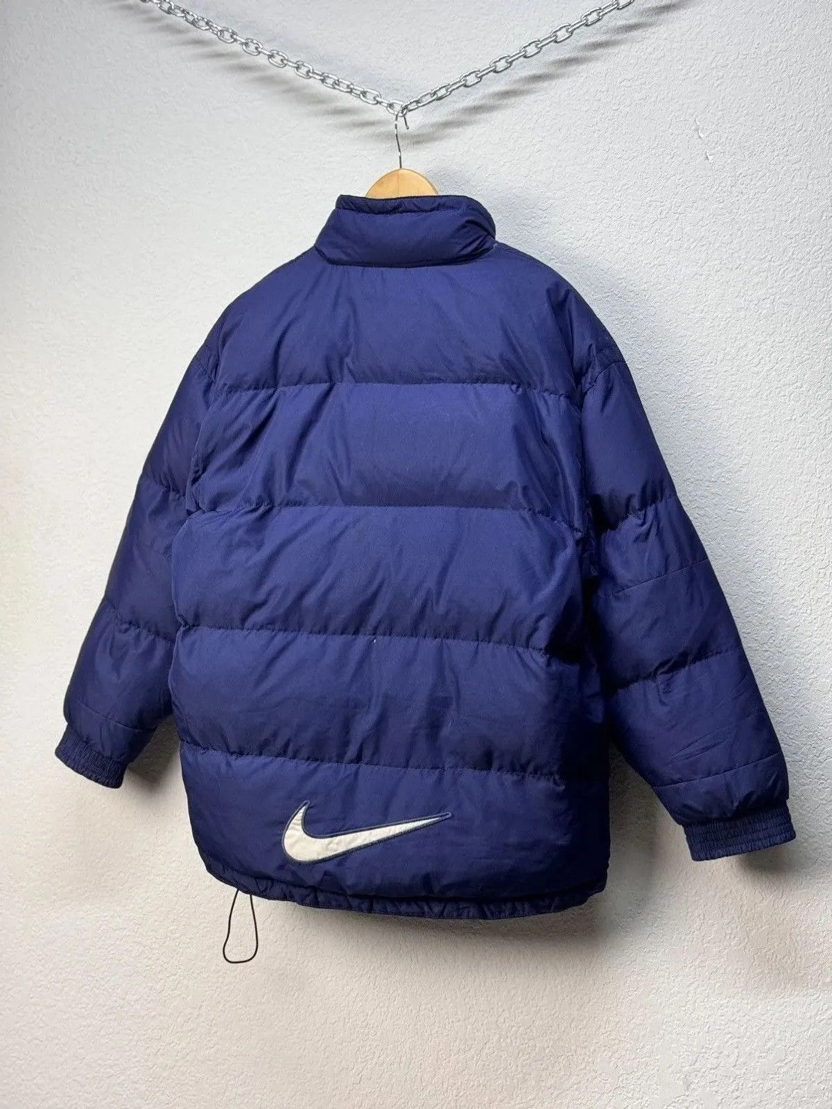 Nike × Vintage Vintage 90s Nike Down Feather Puffer Jacket Size US M / EU 48-50 / 2 - 14 Thumbnail