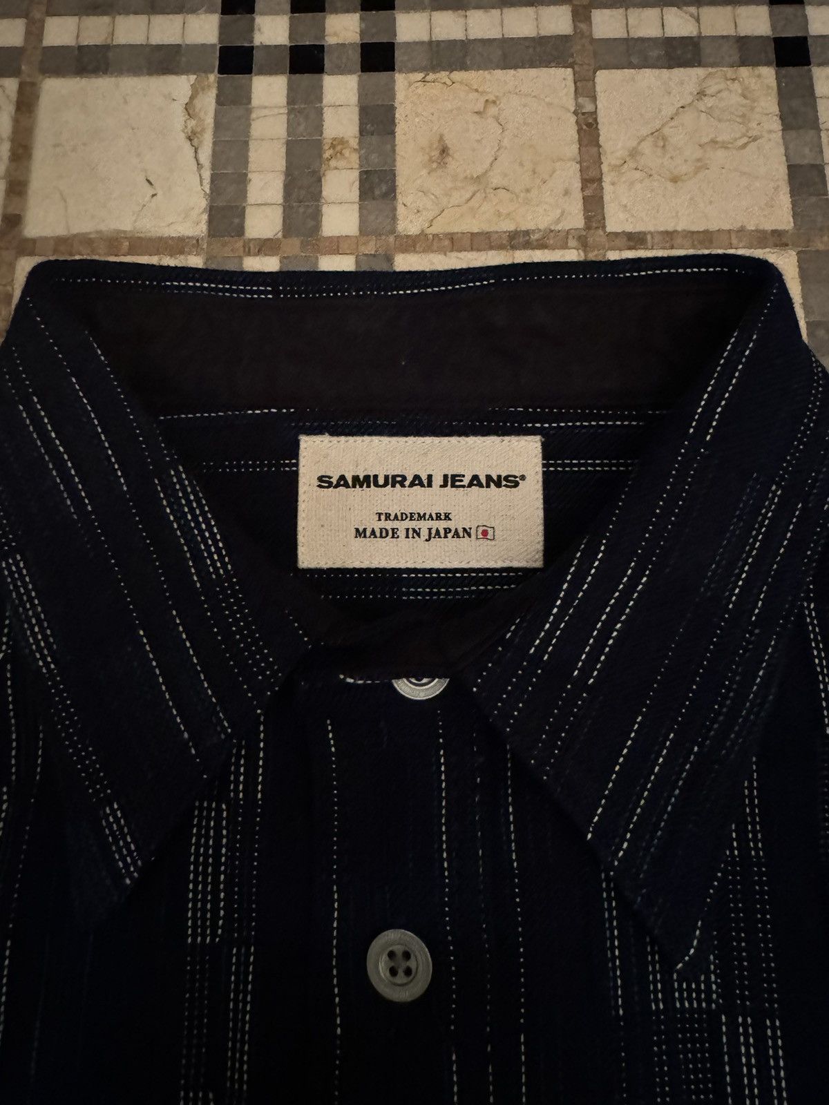 Samurai Jeans RARE Samurai Jeans Denim Button Up Shirt Size US L / EU 52-54 / 3 - 4 Thumbnail