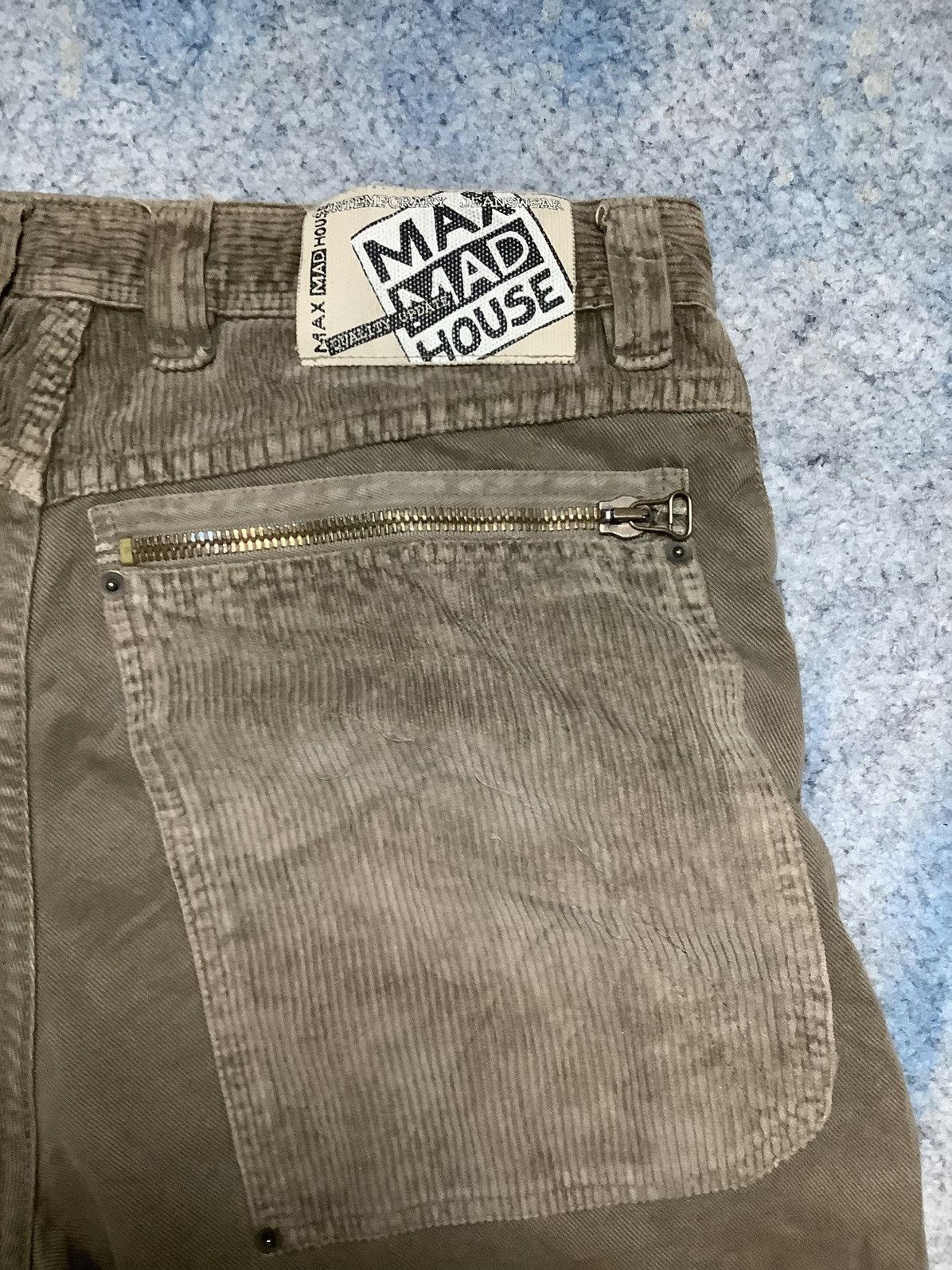 If Six Was Nine × Le Grande Bleu (L.G.B.) Bondage Patchwork Italian Designer Max Mad House Size US 33 - 11 Thumbnail